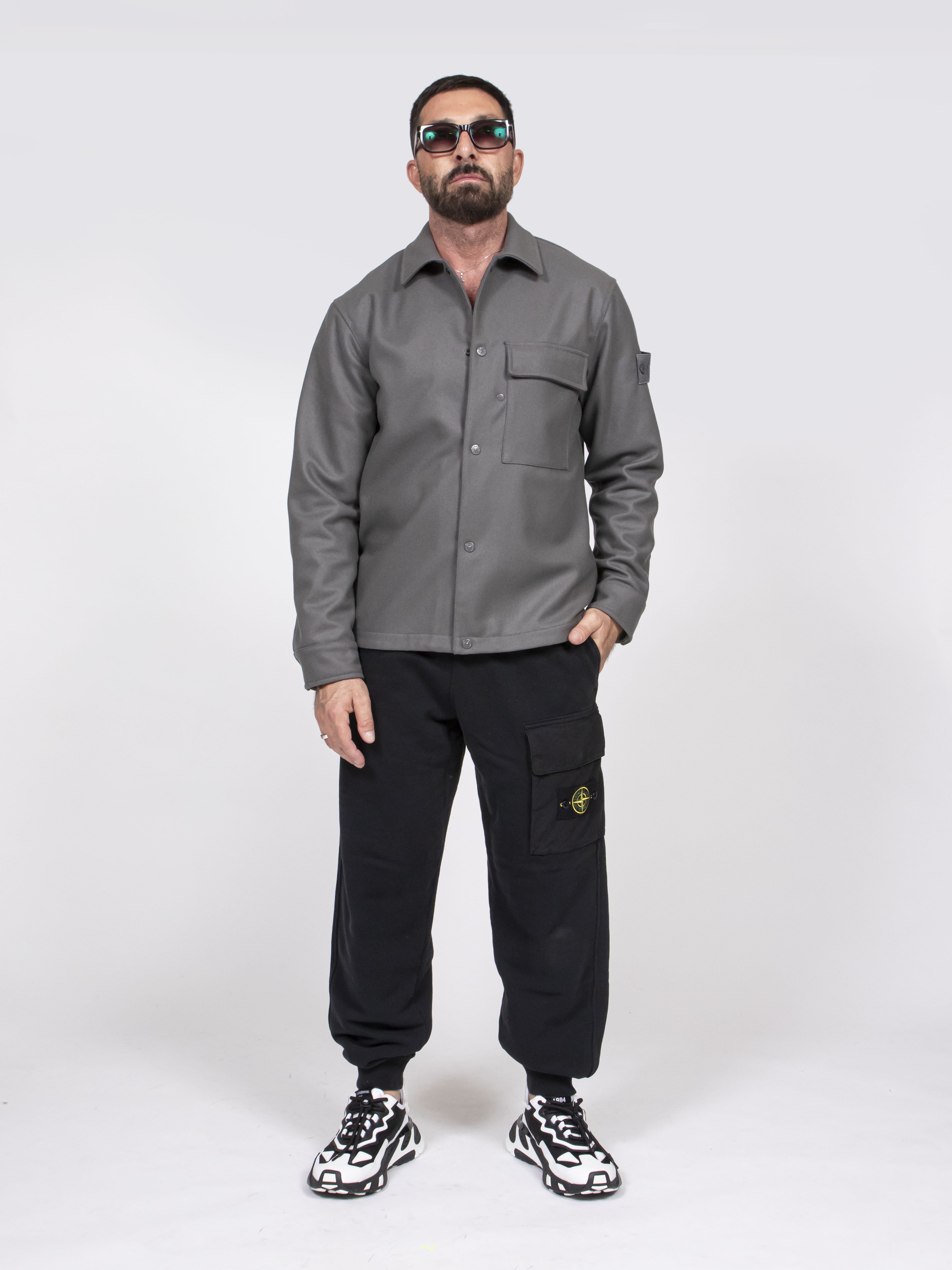 Stone Island Overshirt Ghost V0067 DARK GREY