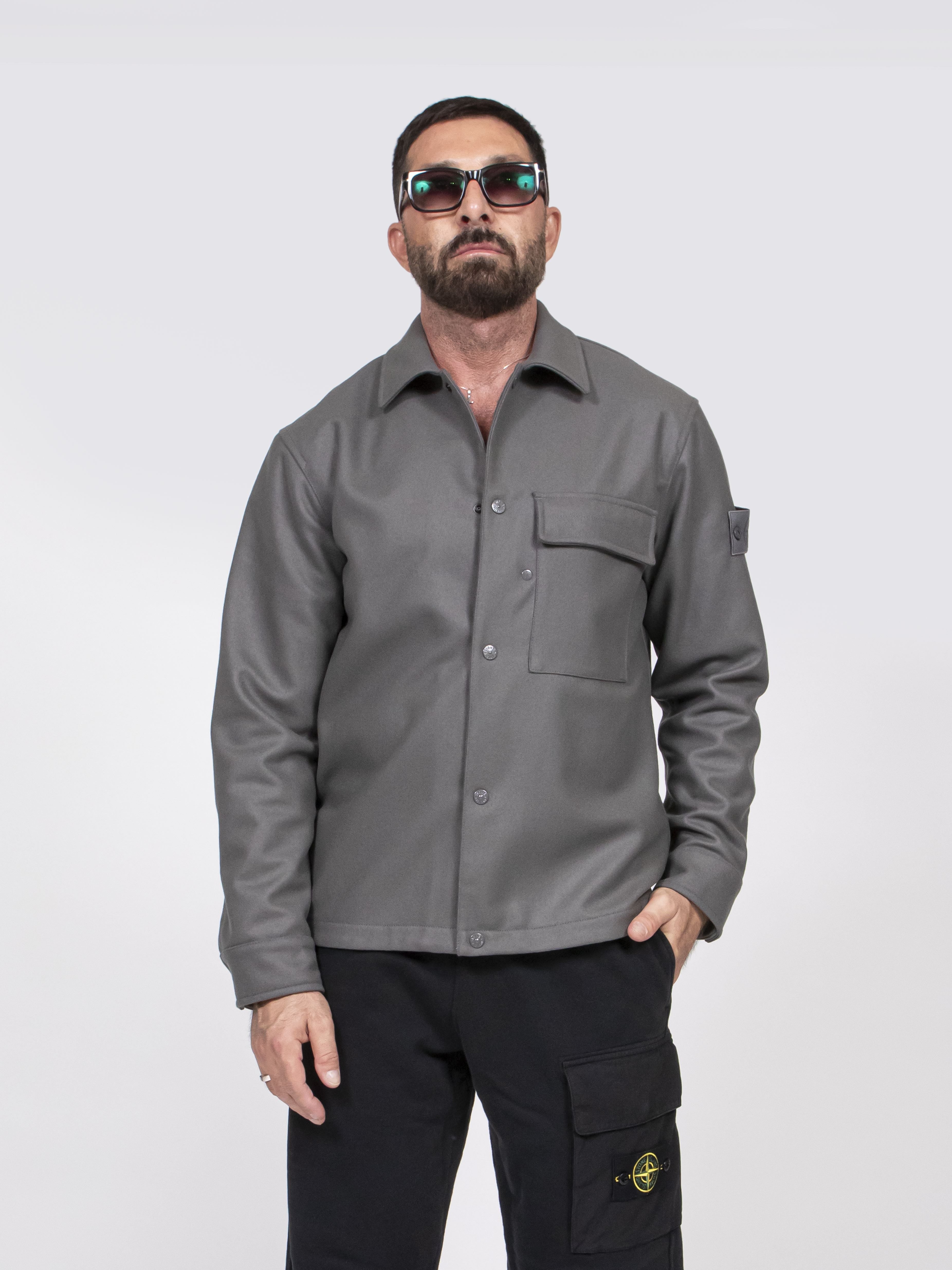Stone Island Overshirt Ghost V0067 DARK GREY