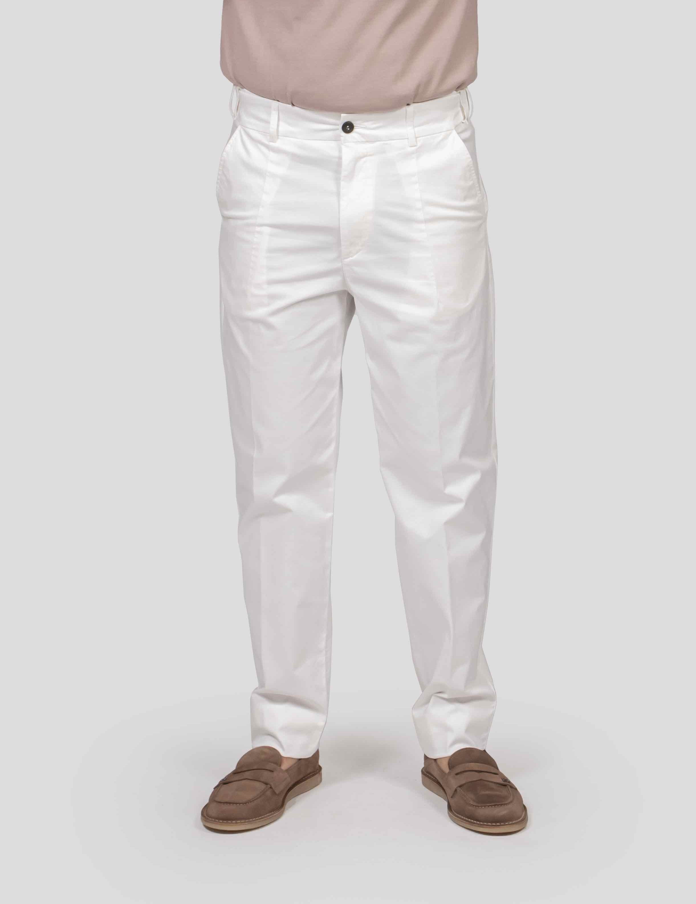 Eleventy Pantalone 01 BIANCO