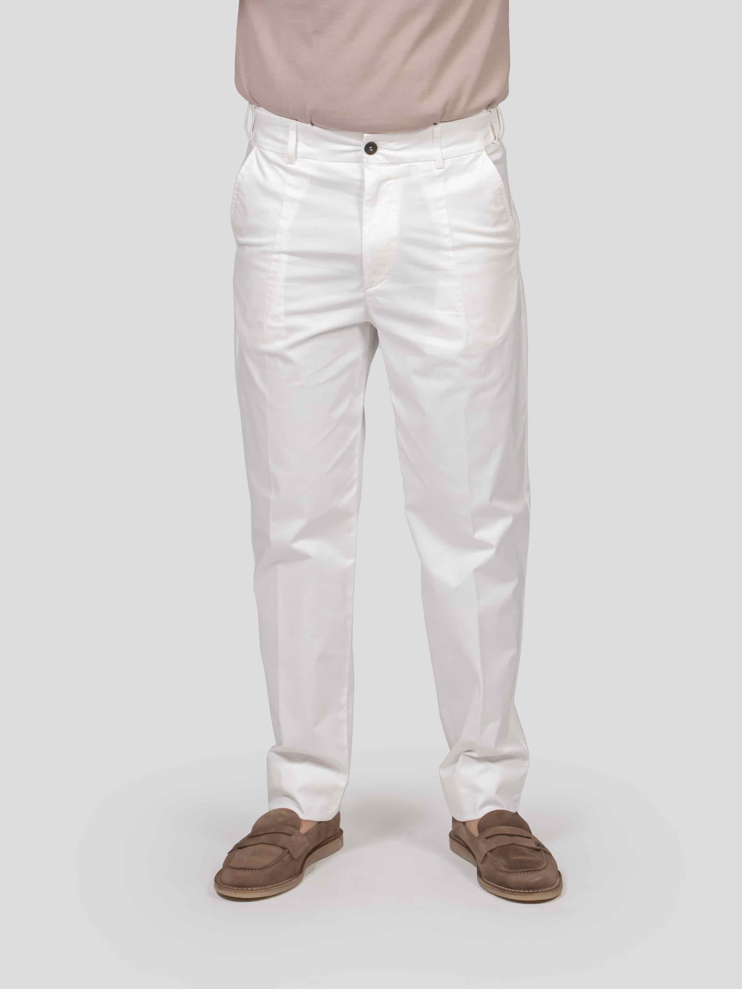 Eleventy Pantalone 01 BIANCO