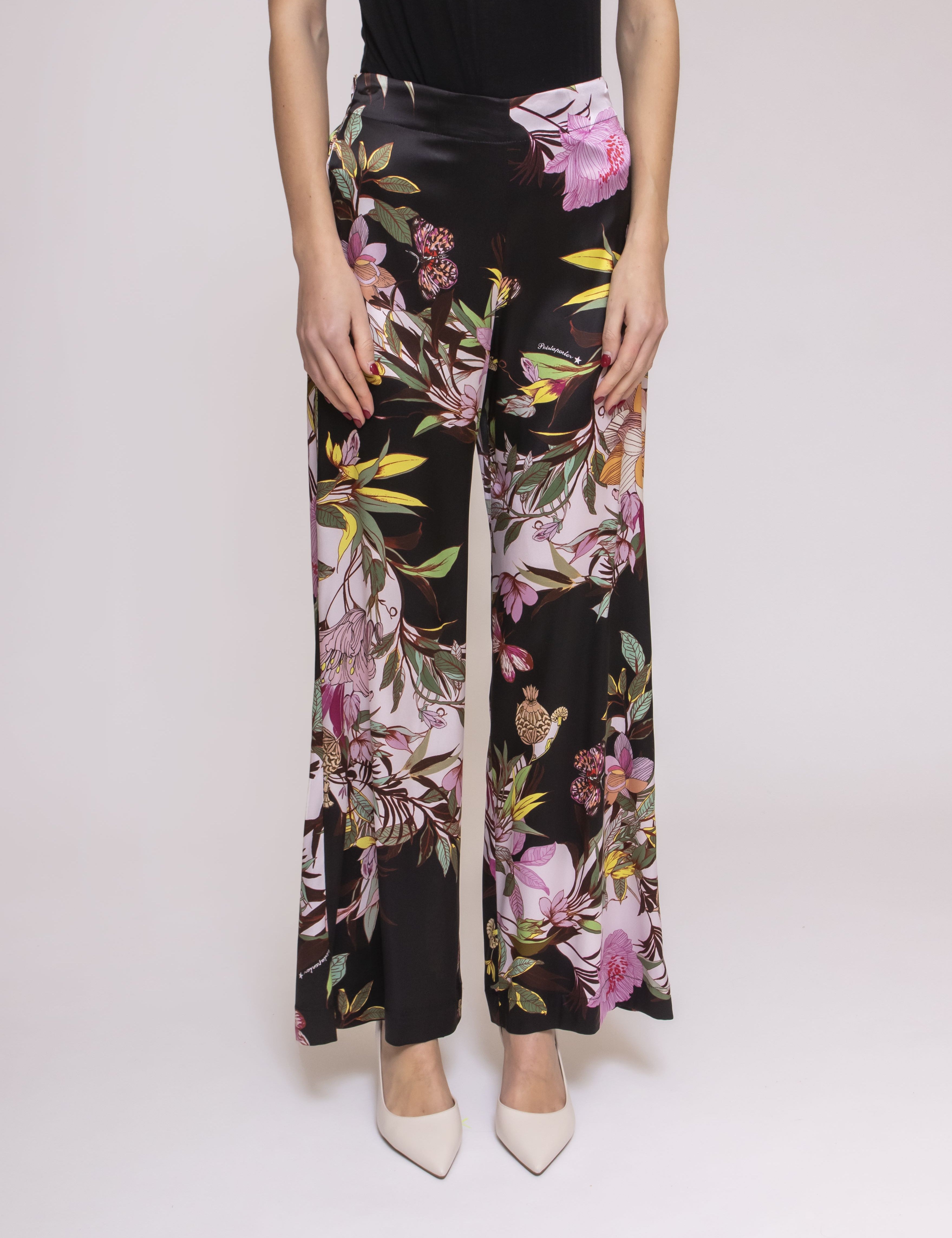 Shirtaporter Pantalone 2 MEXICAN GARDEN NERO