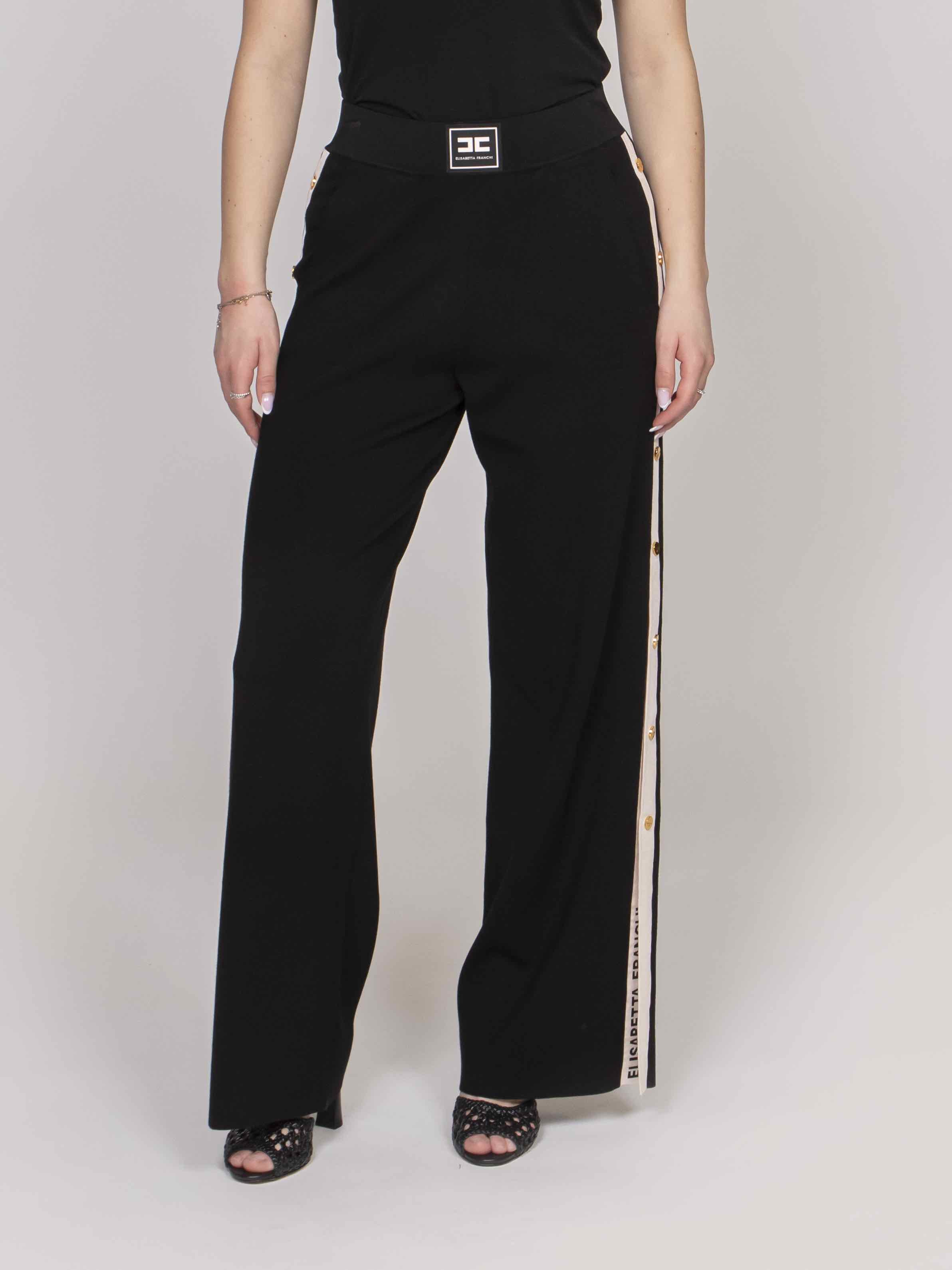 Elisabetta Franchi Pantalone 685 NERO/BURRO