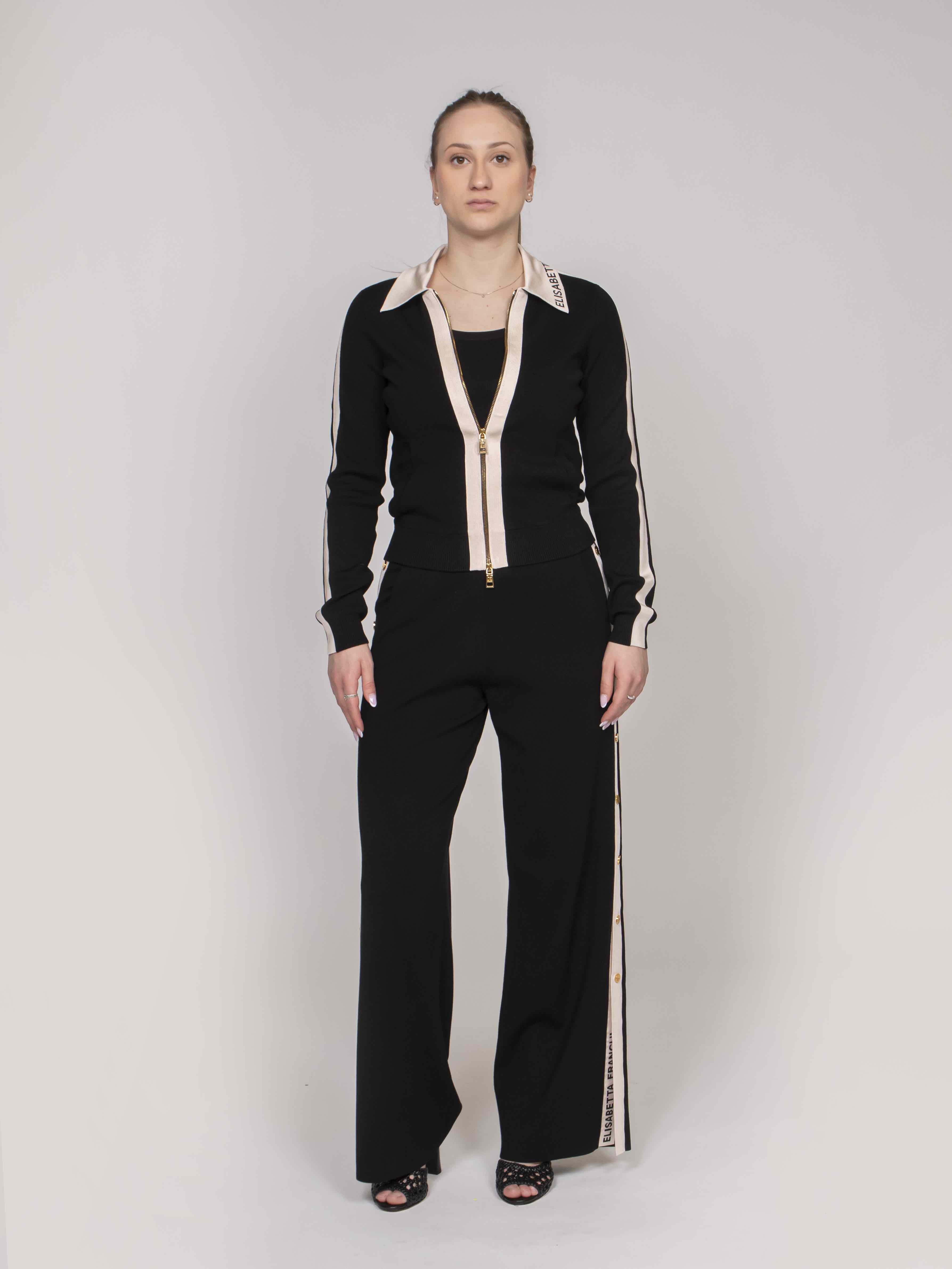 Elisabetta Franchi Pantalone 685 NERO/BURRO
