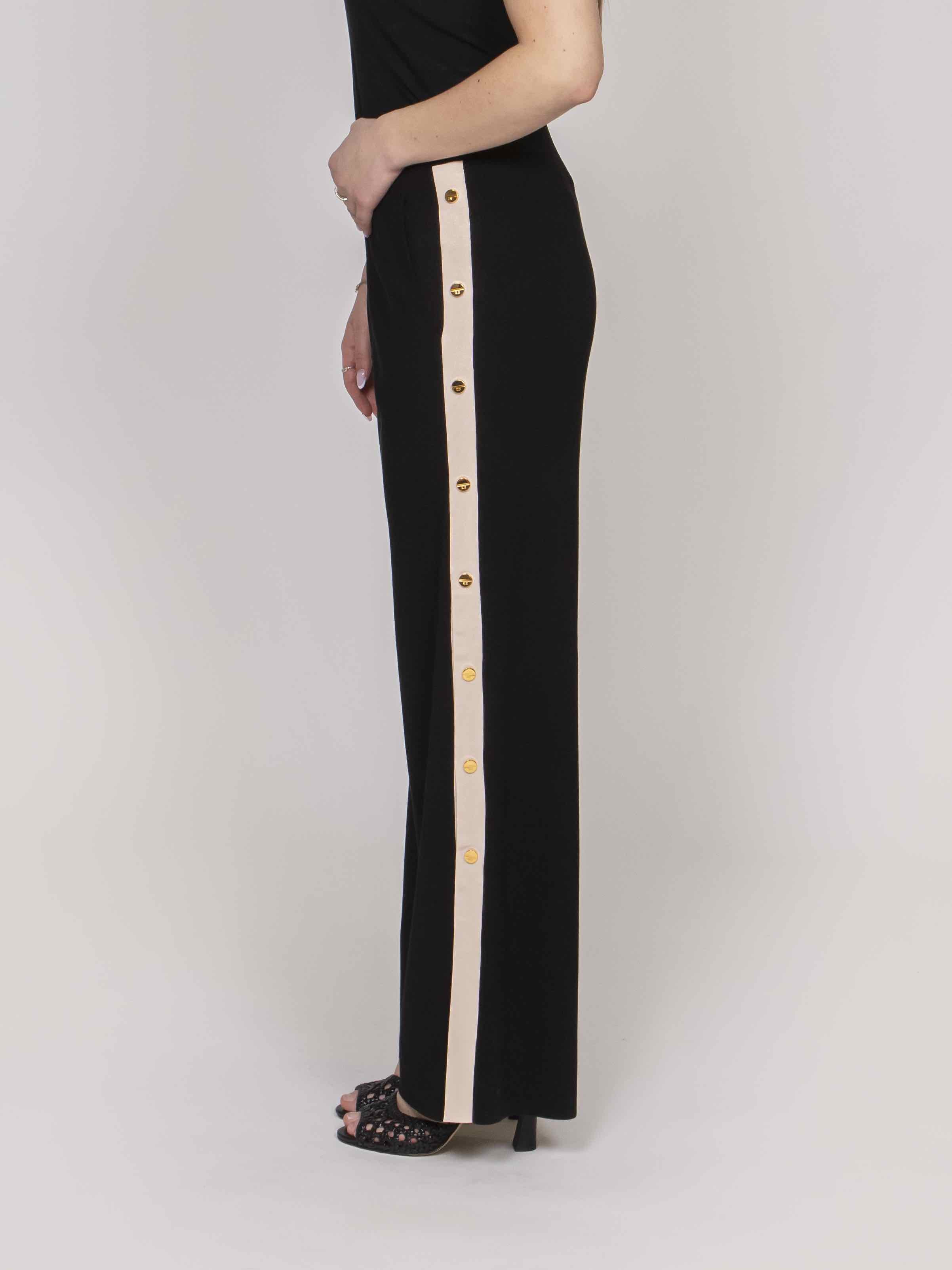 Elisabetta Franchi Pantalone 685 NERO/BURRO