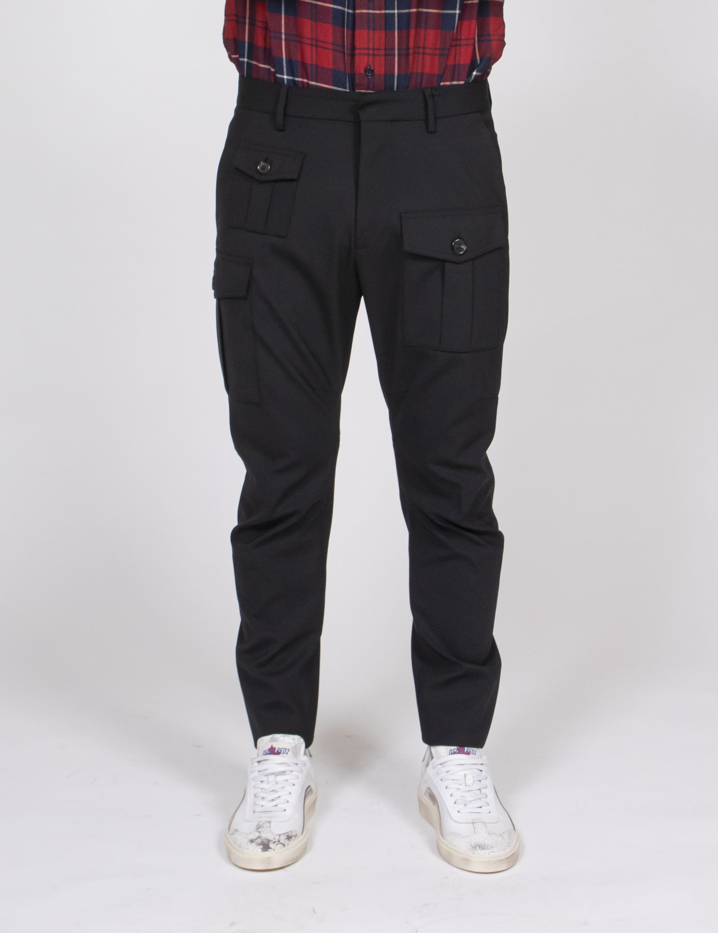 Dsquared2 Pantalone Cargo 900 BLACK
