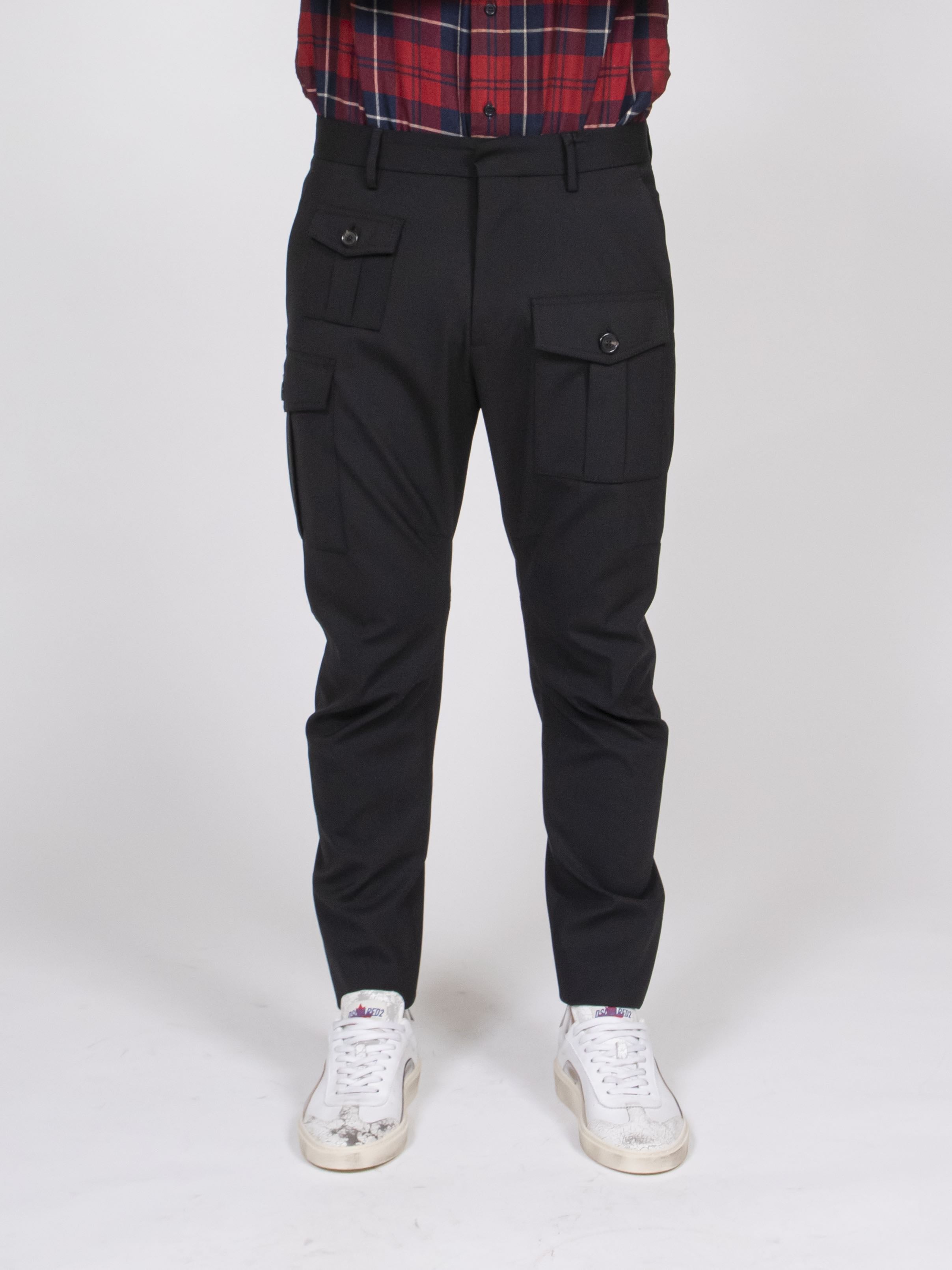 Dsquared2 Pantalone Cargo 900 BLACK