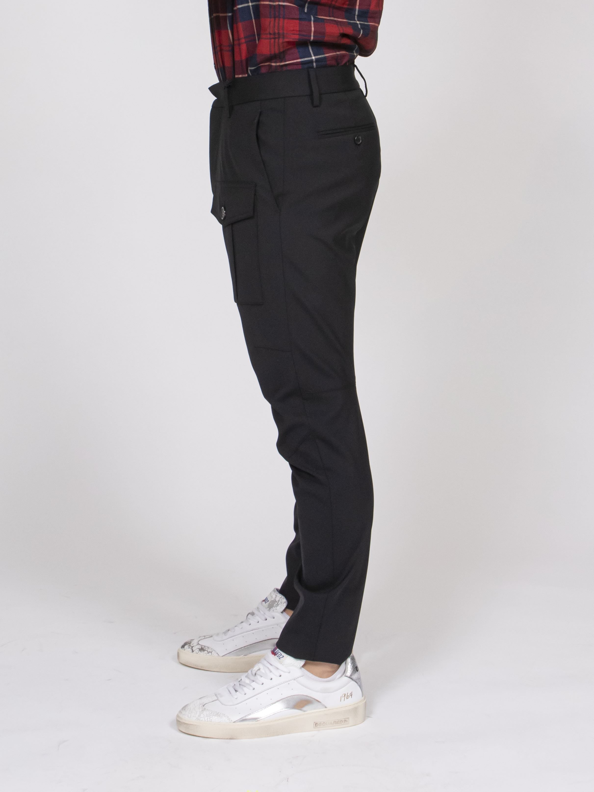Dsquared2 Pantalone Cargo 900 BLACK