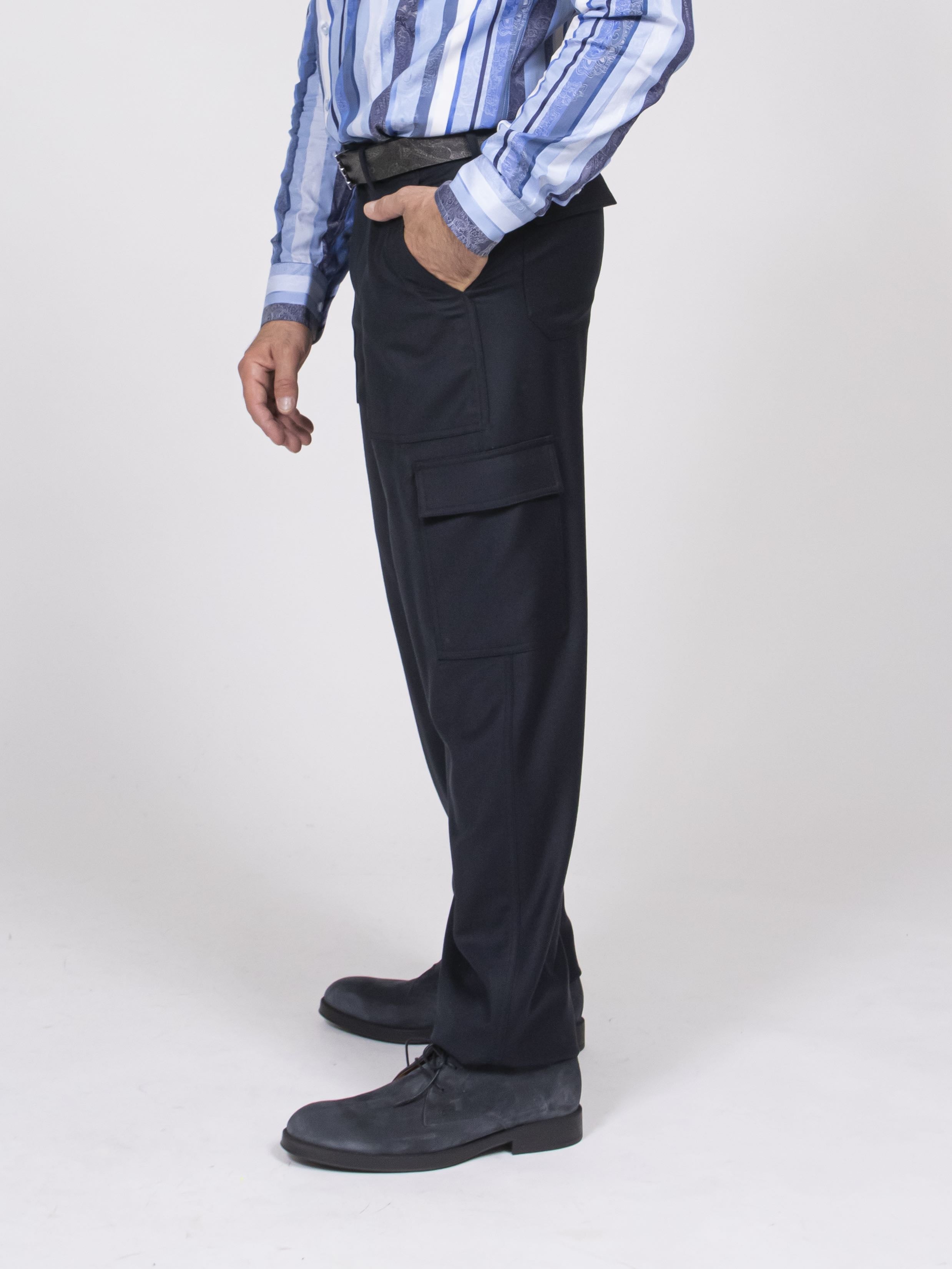 Etro Pantalone Cargo B0339 NAVY
