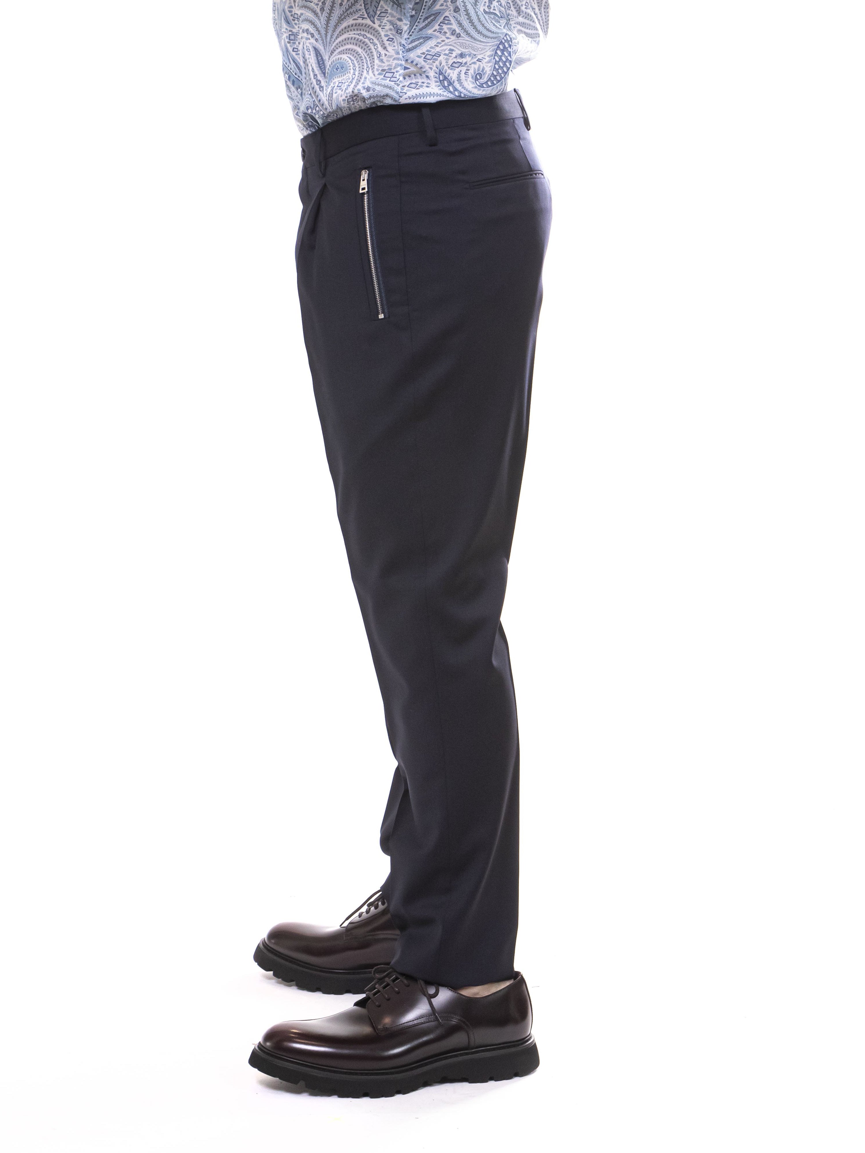 Etro Pantalone Carrot B0065 BLU