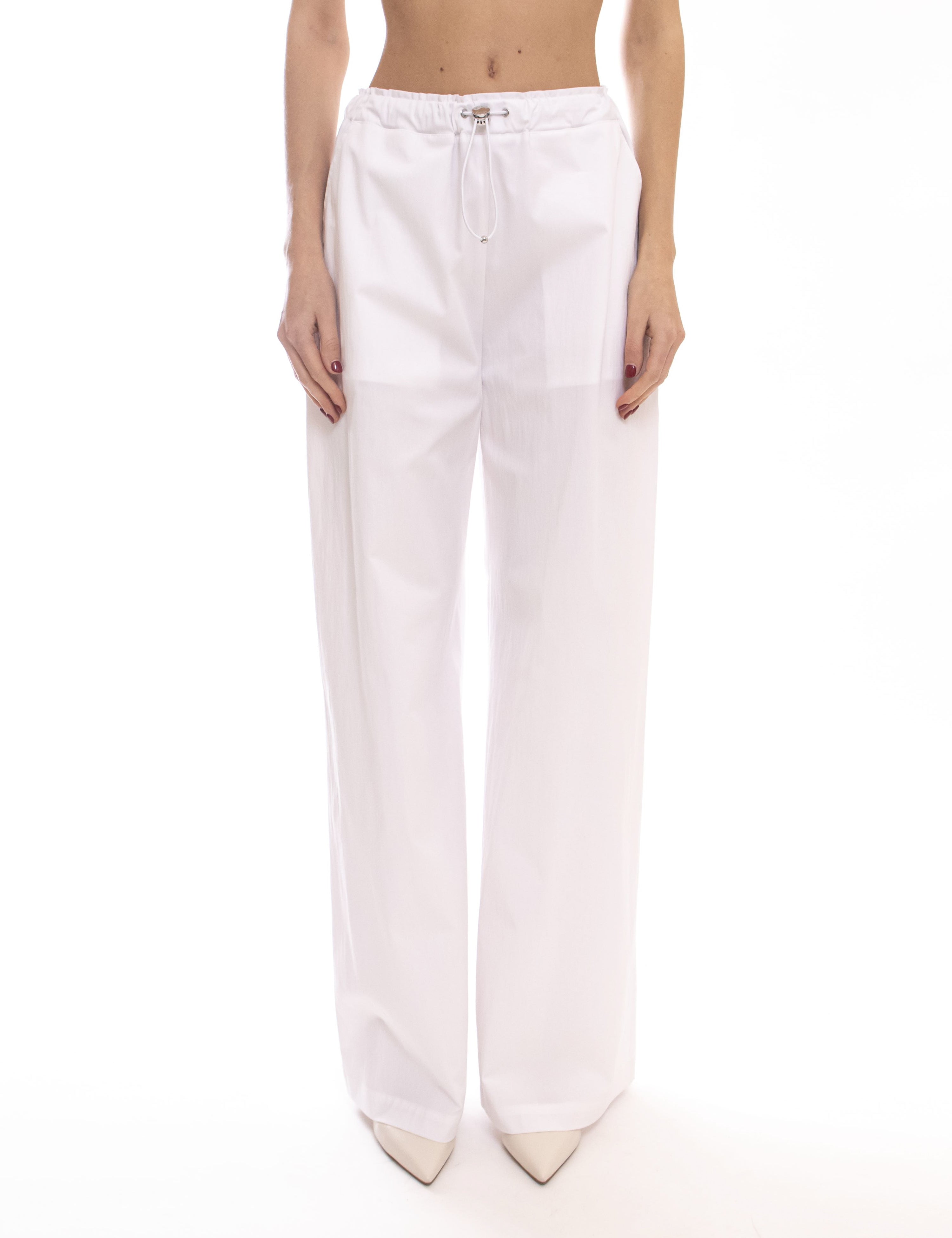 Moschino Pantalone Cotone Tecnico 0001 BIANCO
