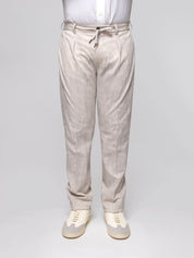 Circolo 1901 Pantalone Coulisse Piquet NATUR NATURALE