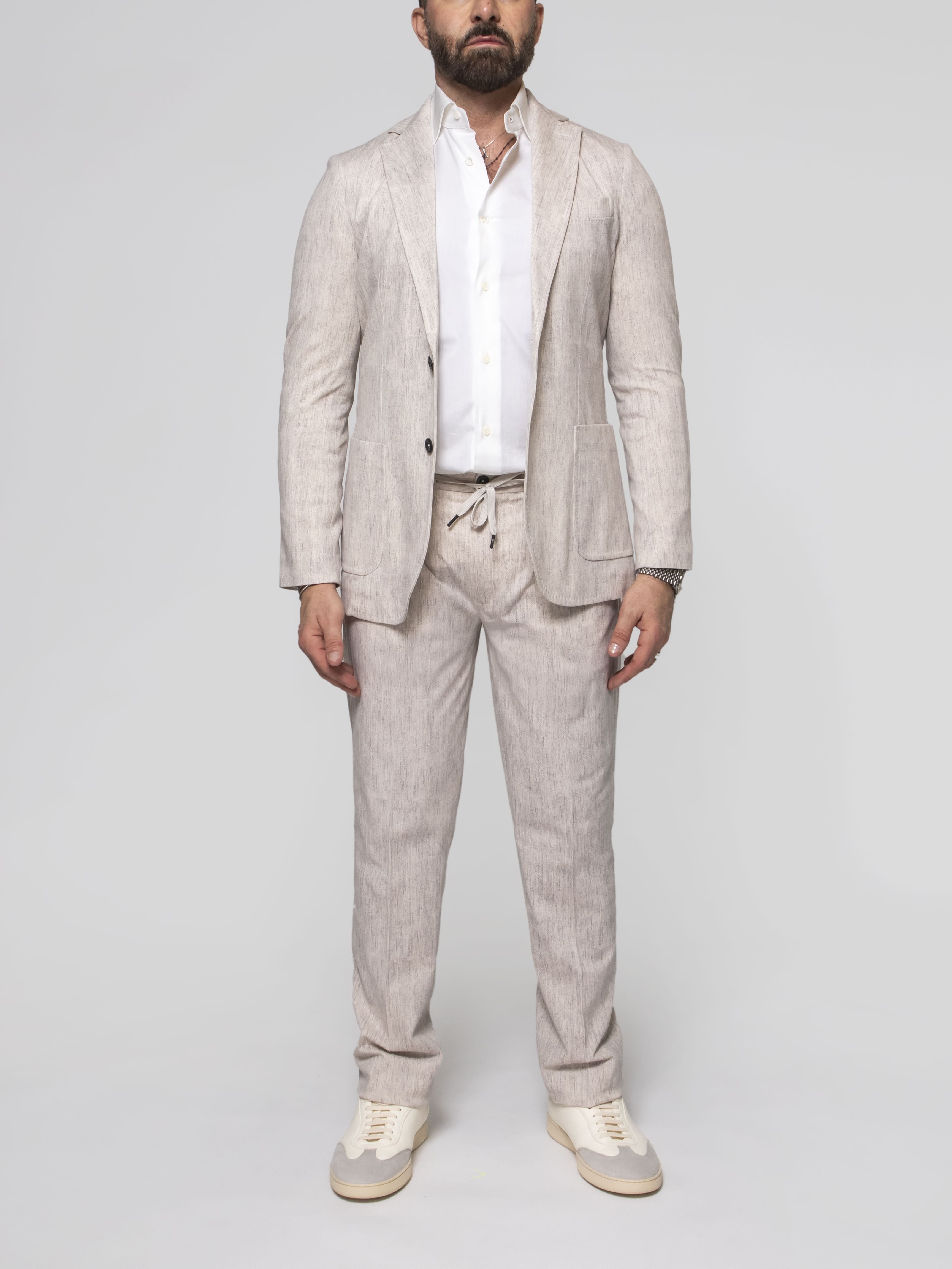 Circolo 1901 Pantalone Coulisse Piquet NATUR NATURALE