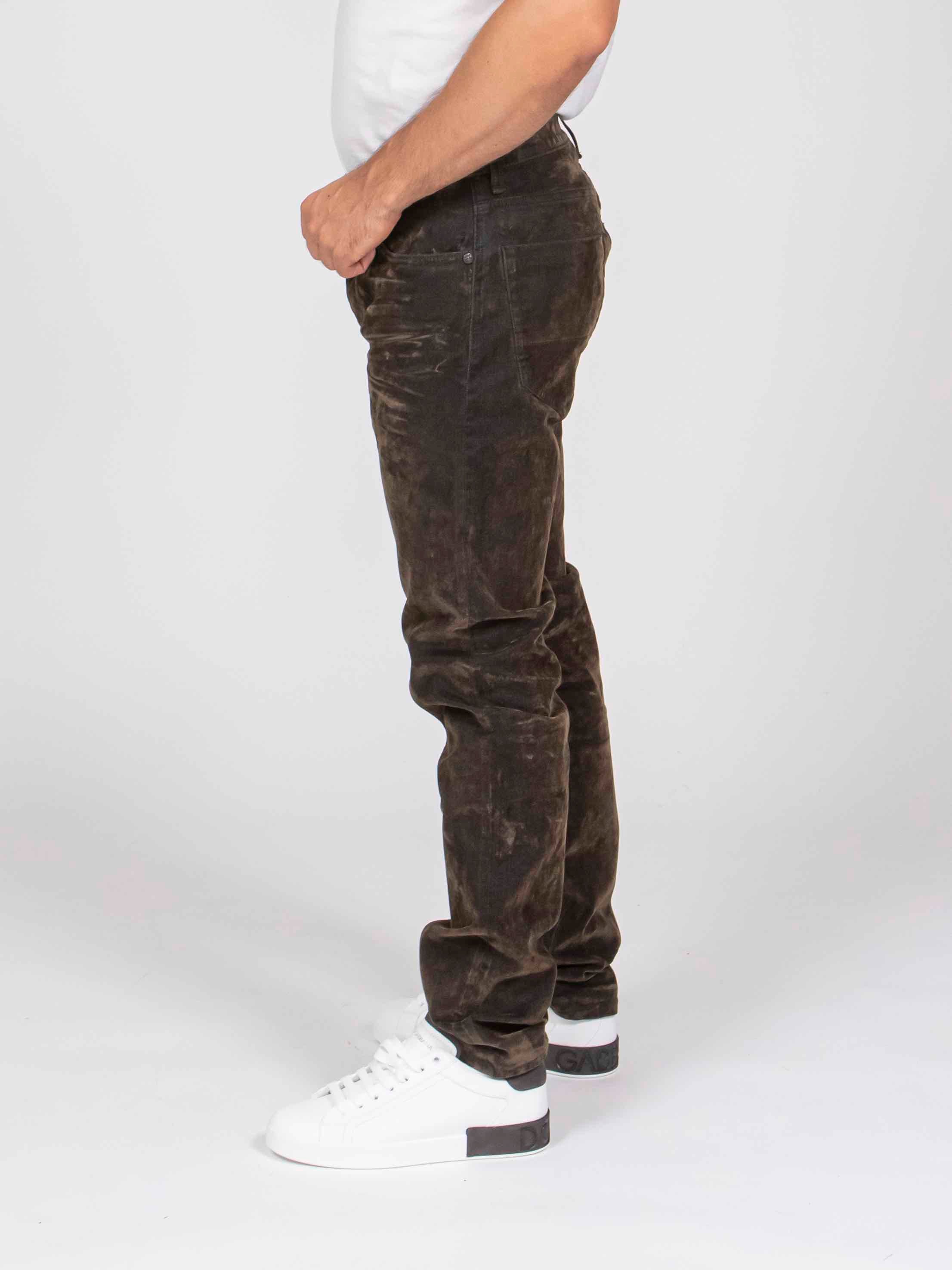 Messagerie Pantalone Denim Flock-manx 0005 MILITARE
