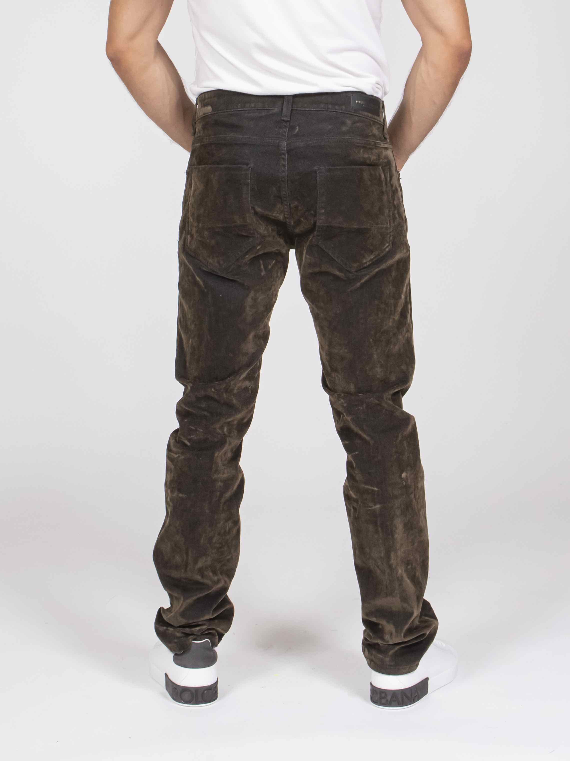 Messagerie Pantalone Denim Flock-manx 0005 MILITARE