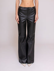 Moschino Pantalone In Pelle J3706 8715 0555 NERO