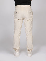 Peserico Pantalone In Velluto 041 BIANCO GESSO