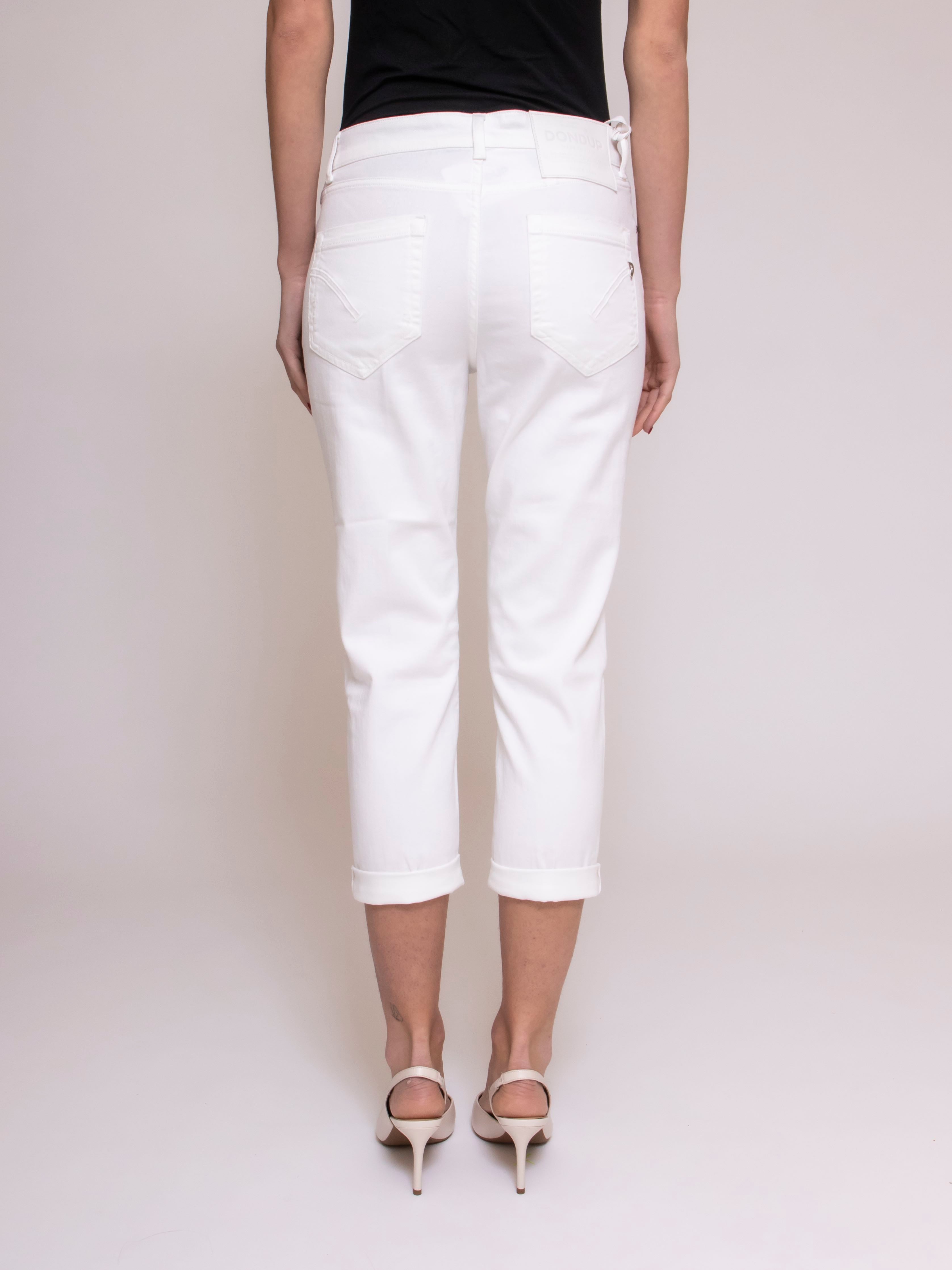 Dondup Pantalone Koons Gioiello 000 BIANCO