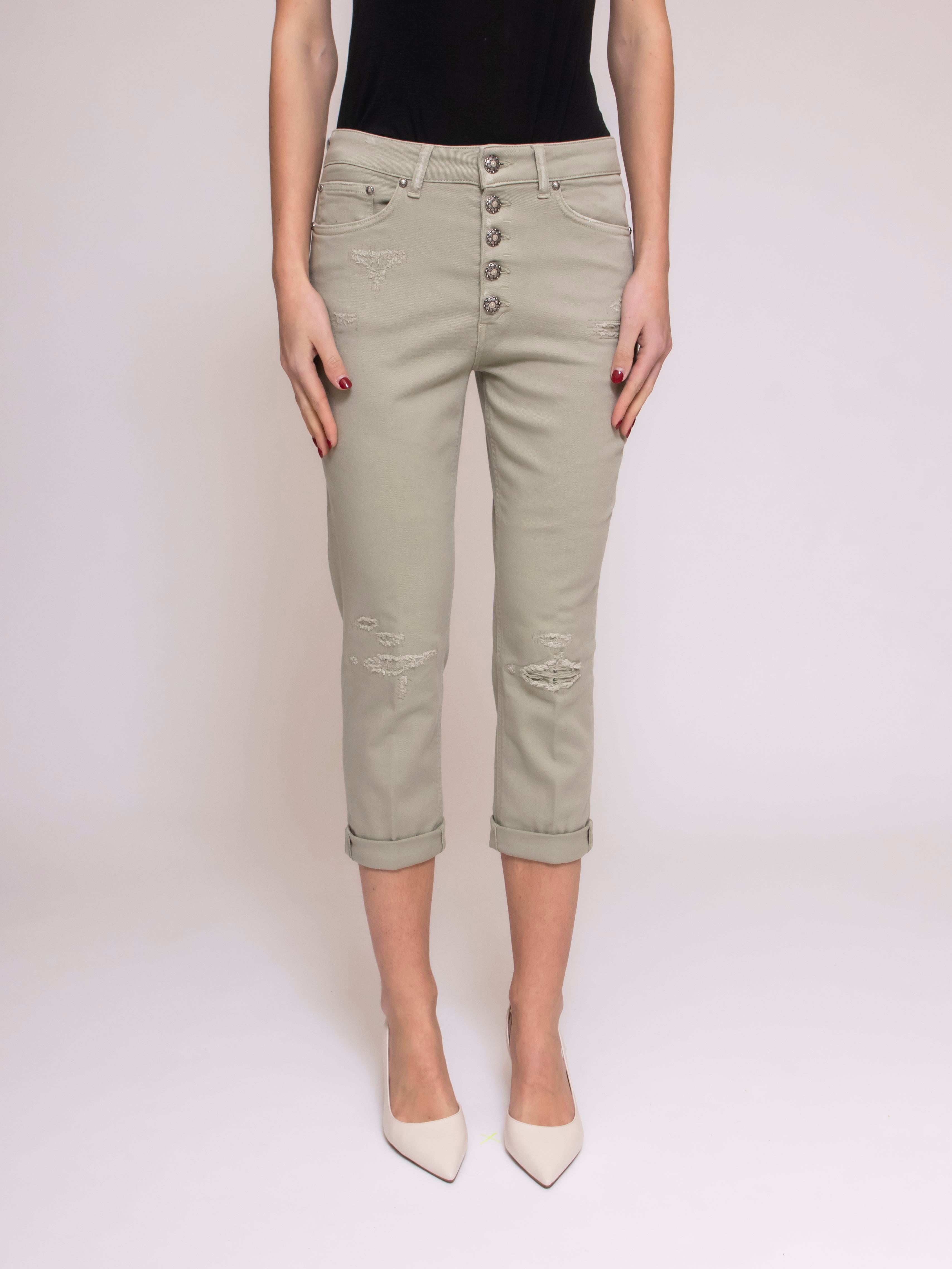 Dondup Pantalone Koons Gioiello 654 VERDE CHIARO