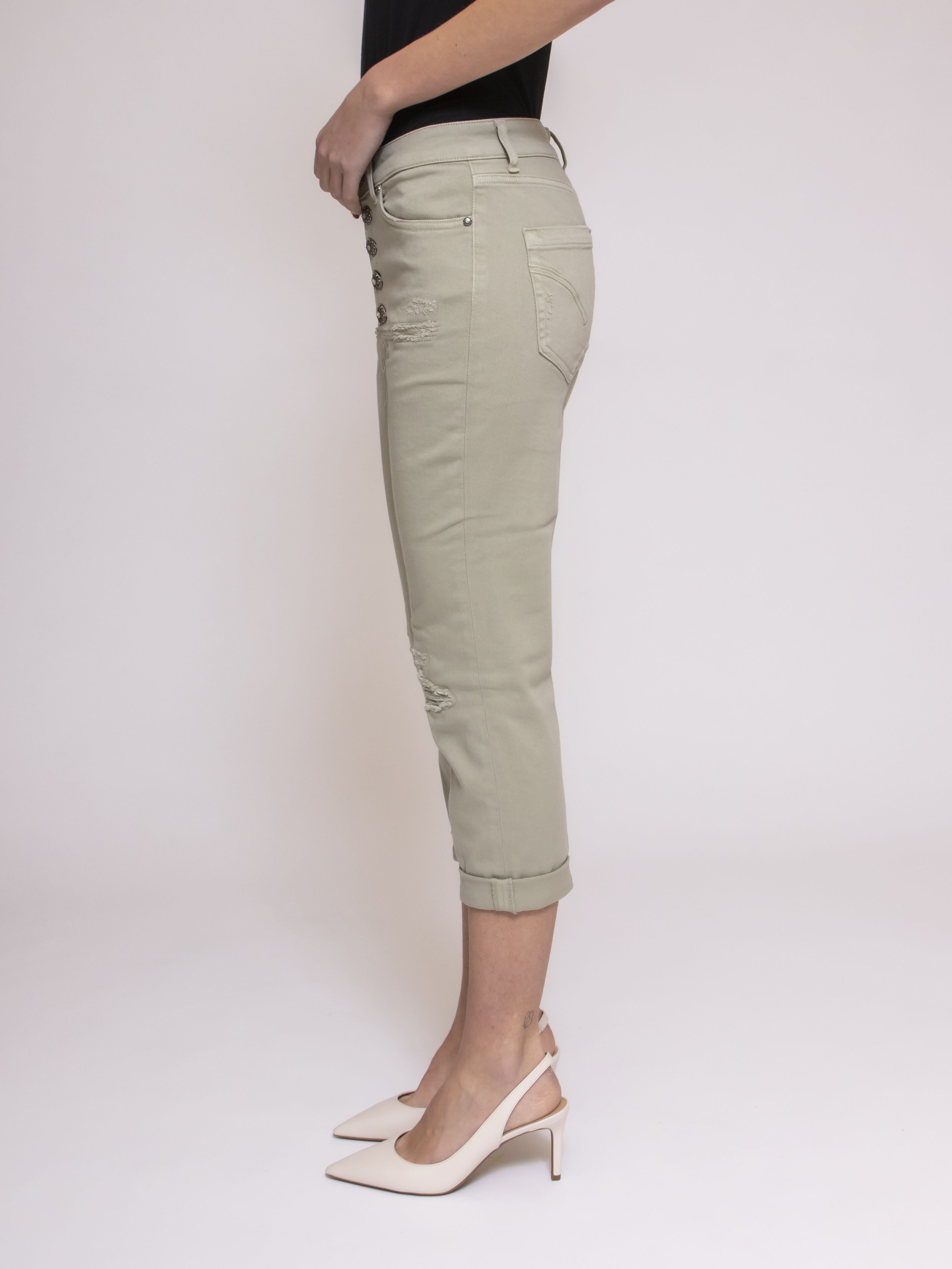 Dondup Pantalone Koons Gioiello 654 VERDE CHIARO