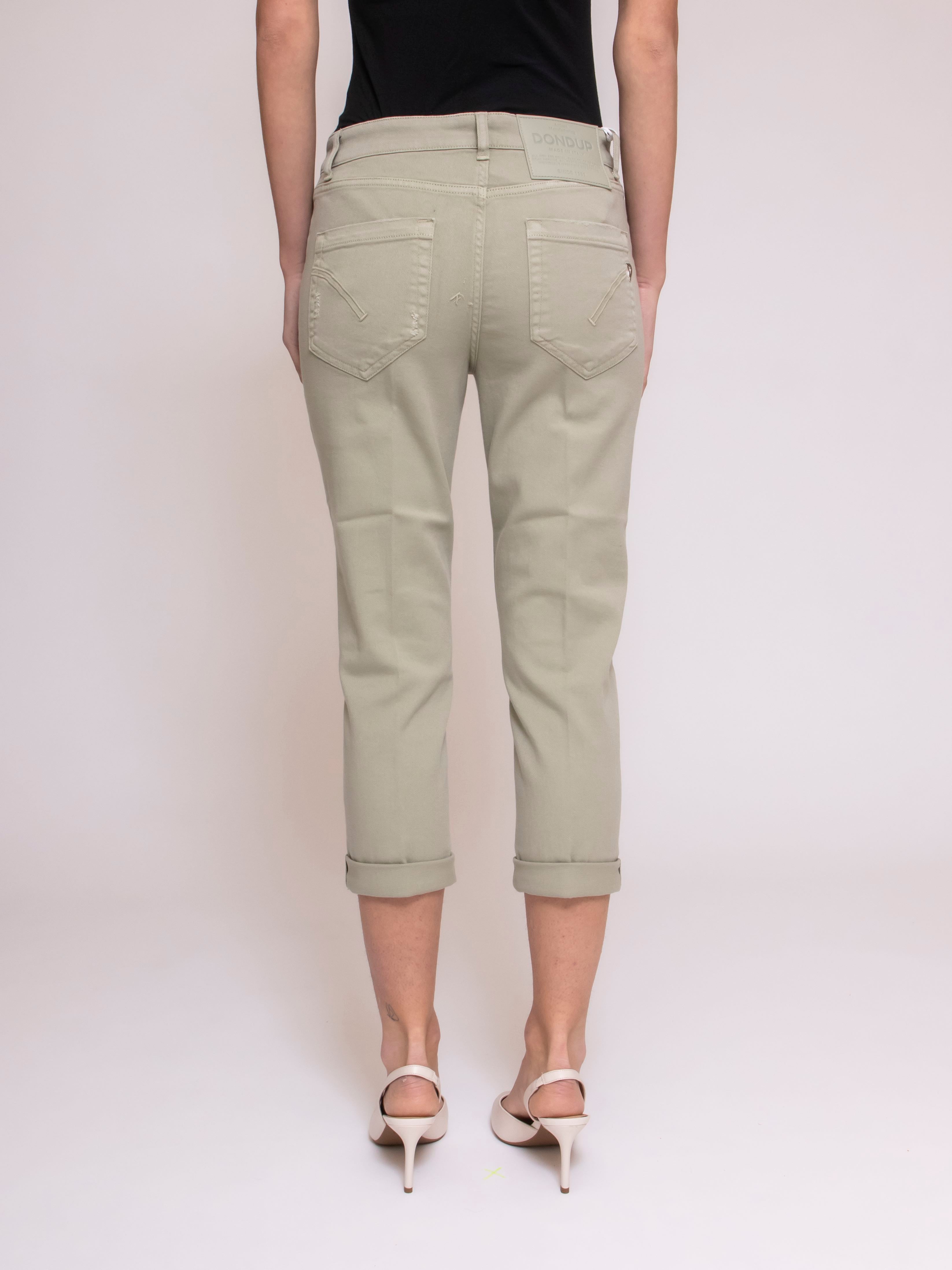 Dondup Pantalone Koons Gioiello 654 VERDE CHIARO