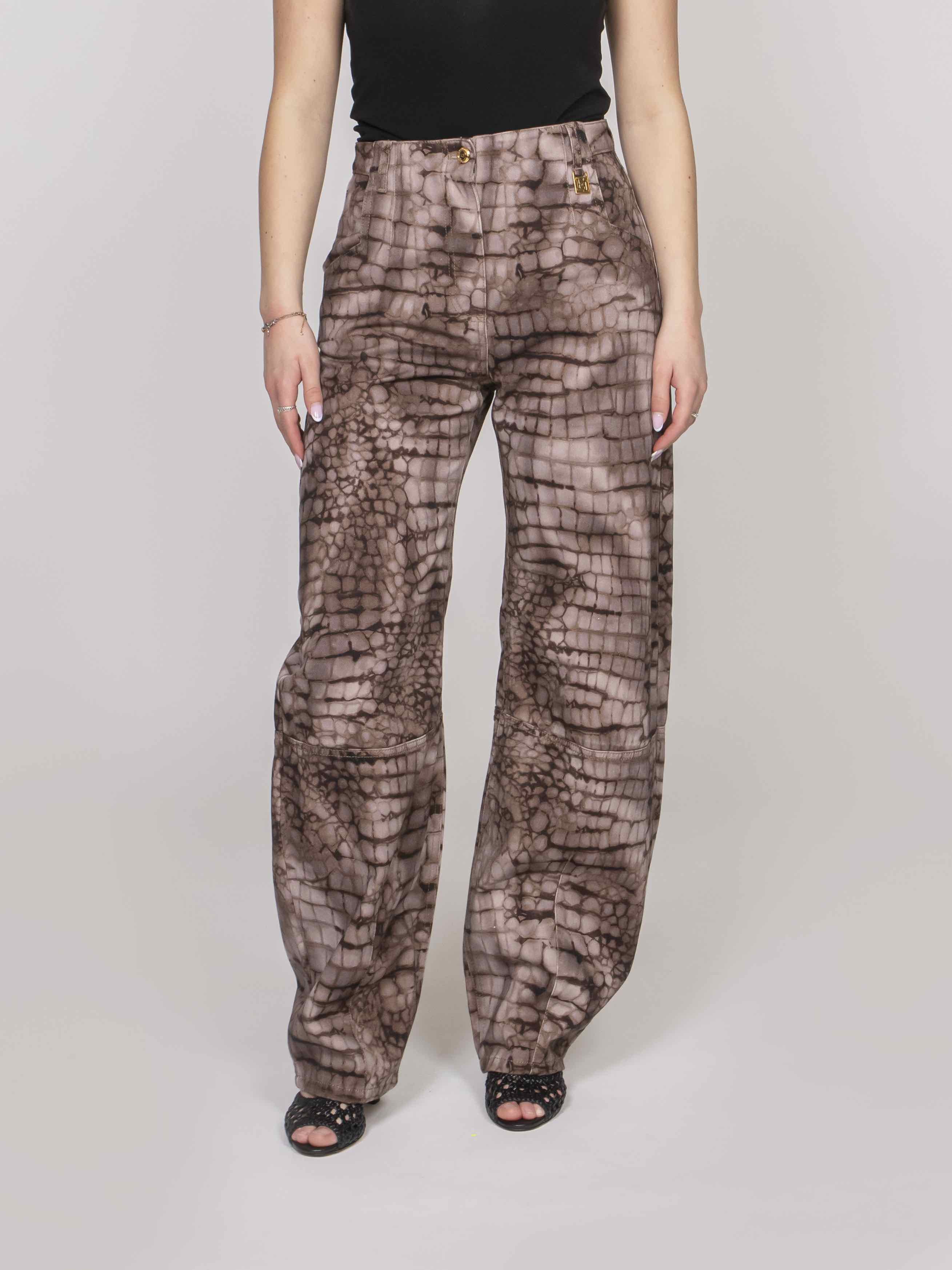 Elisabetta Franchi Pantalone Mod. Jeans 644 CACAO