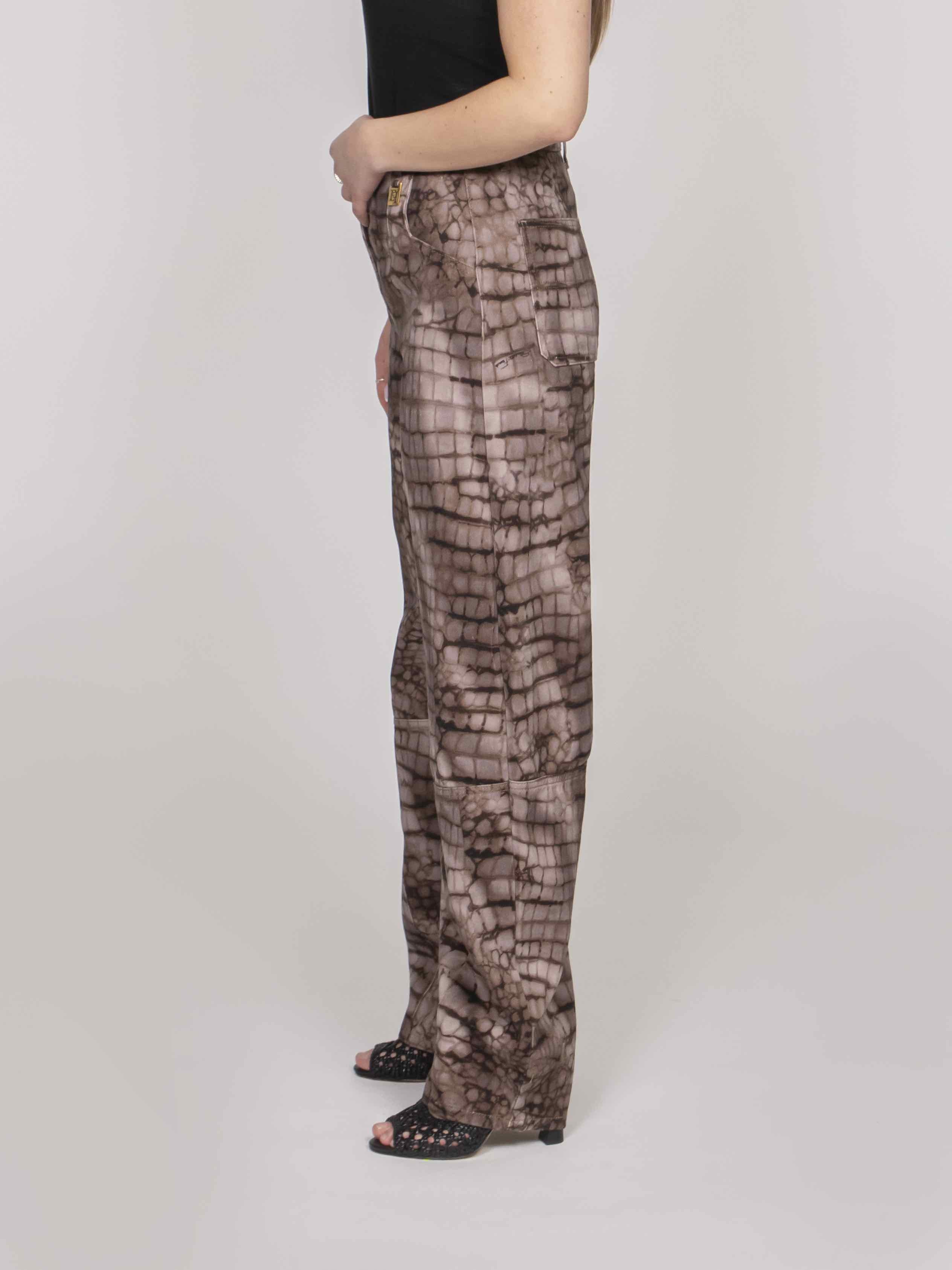 Elisabetta Franchi Pantalone Mod. Jeans 644 CACAO