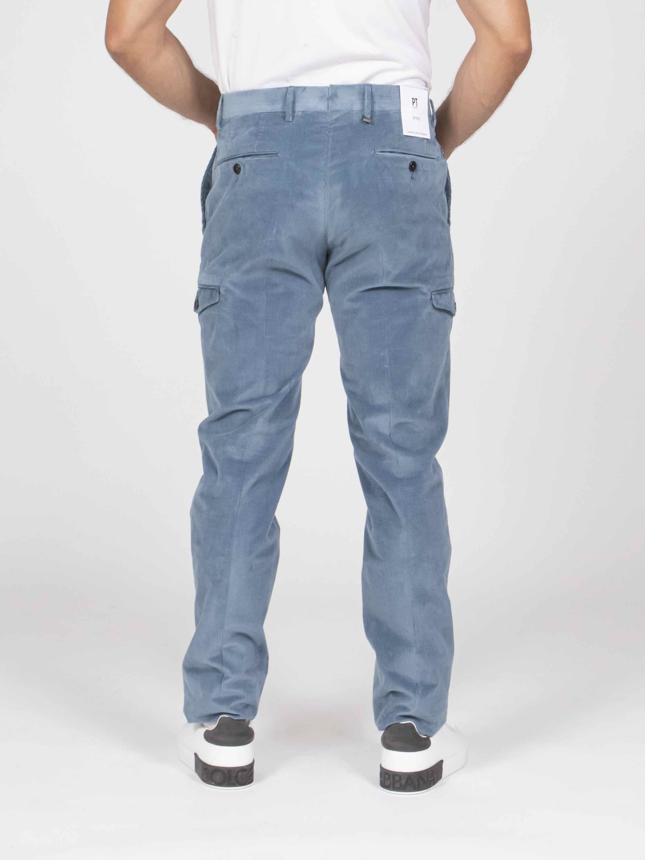 Pt Torino Pantalone Slim 0320 AZZURRO