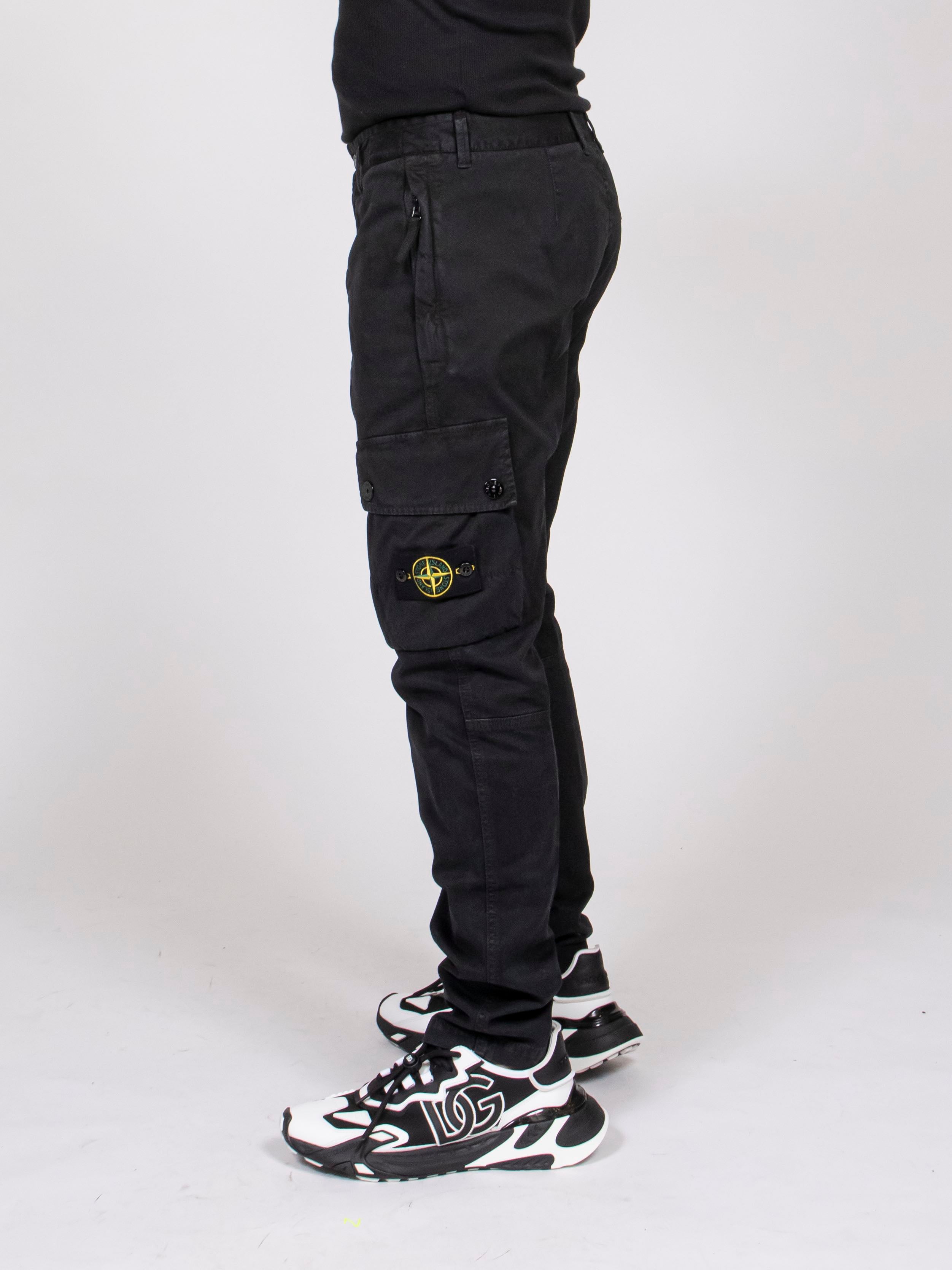 Stone Island Pantalone Slim V0129 NERO