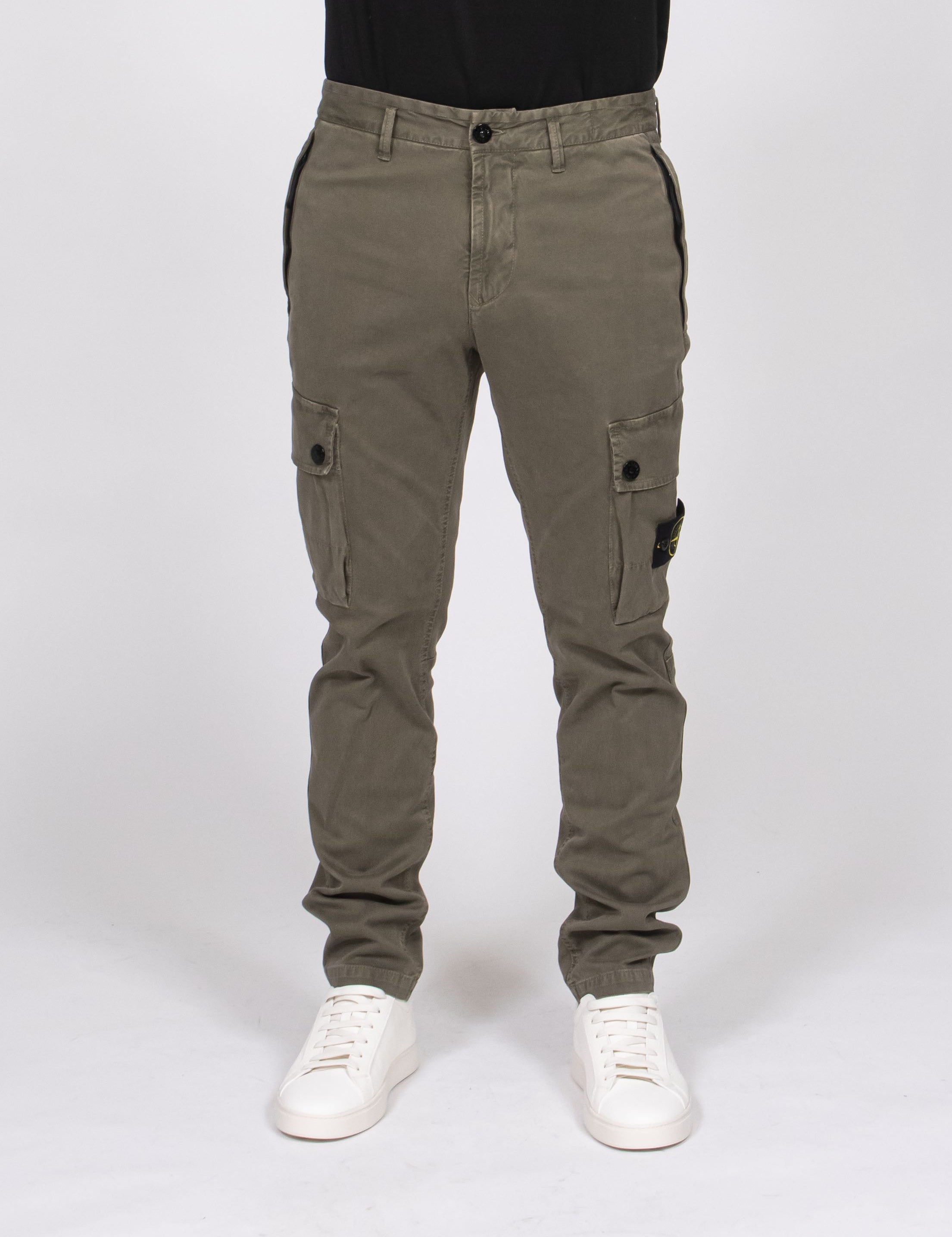 Stone Island Pantalone Slim V0154 MILITARY GREEN