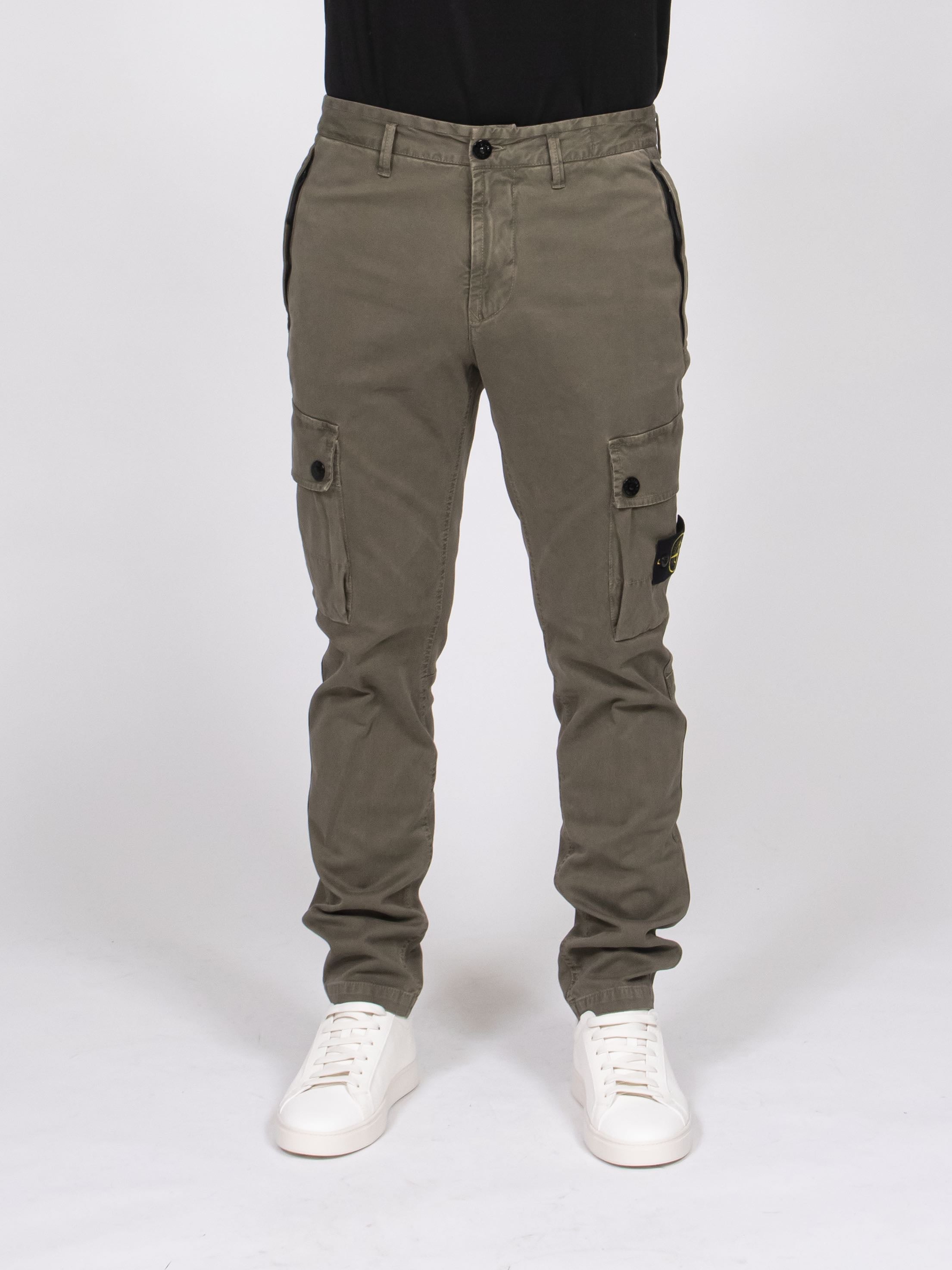Stone Island Pantalone Slim V0154 MILITARY GREEN