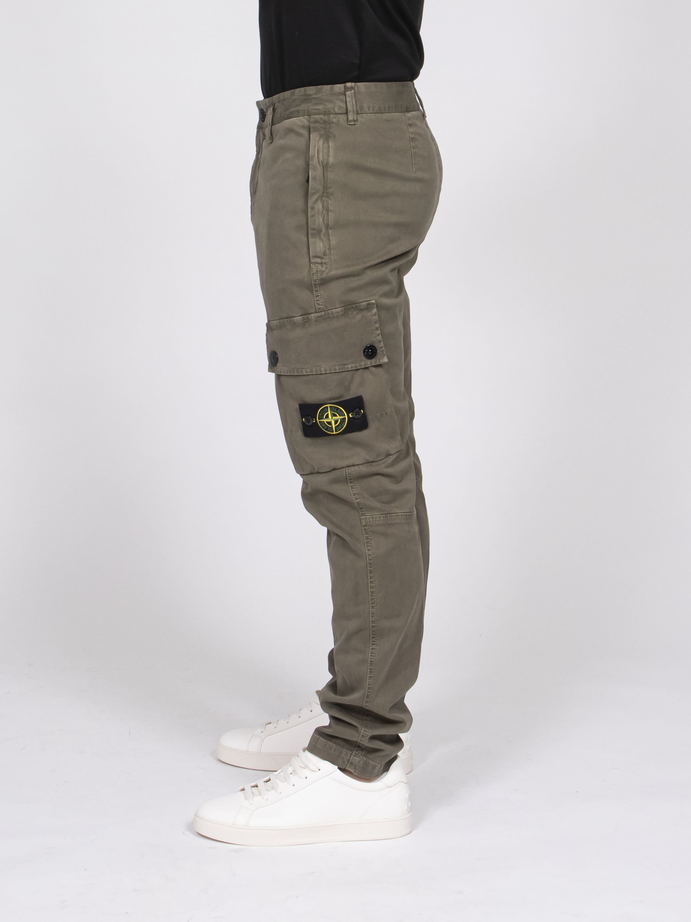 Stone Island Pantalone Slim V0154 MILITARY GREEN
