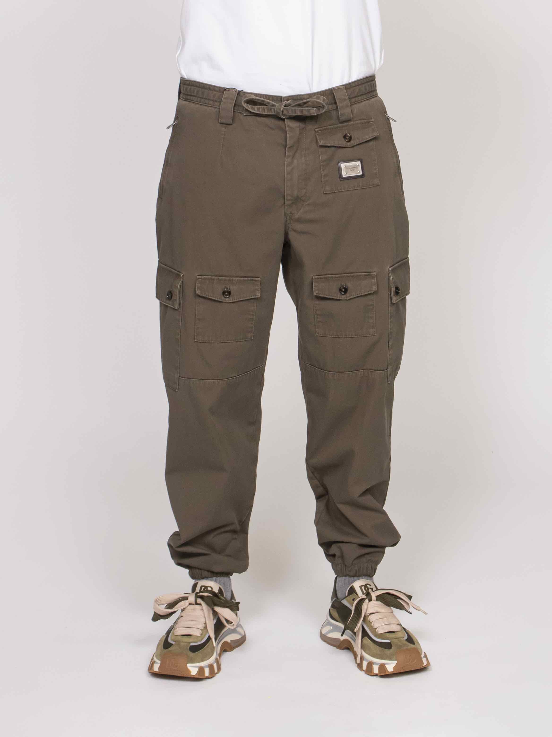 Dolce & Gabbana Pantalone V0688 VERDE OLIVA