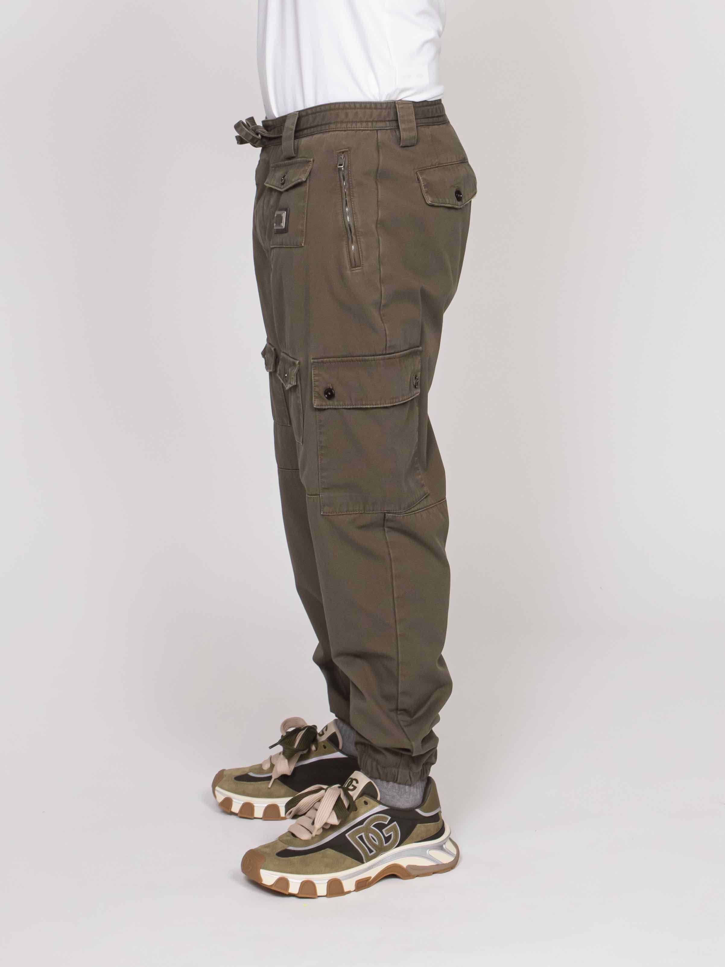 Dolce & Gabbana Pantalone V0688 VERDE OLIVA