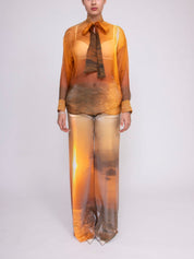 Cavalli Pantaloni 09231 ARANCIONE