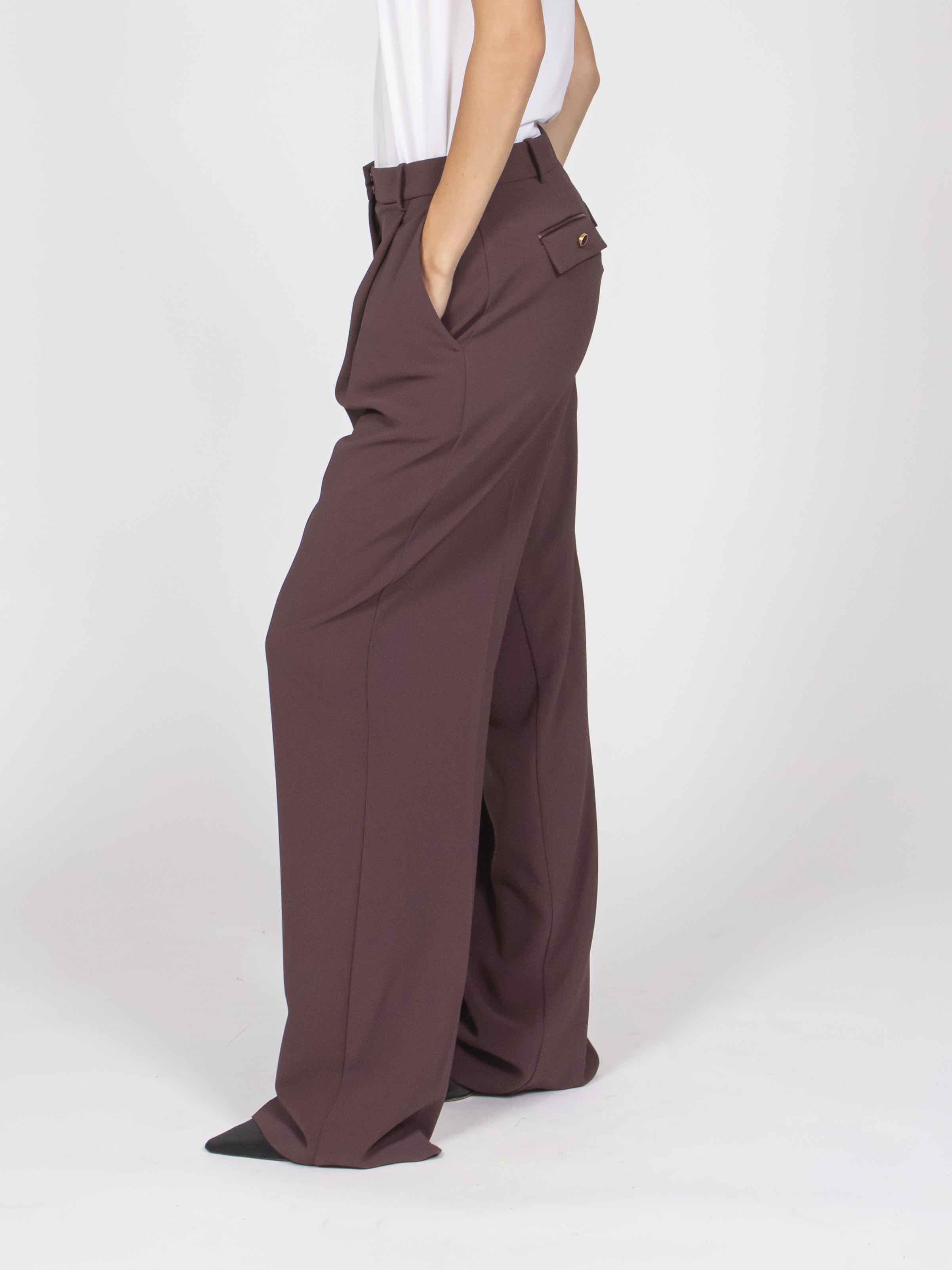 Elisabetta Franchi Pantaloni EA4 MERLOT