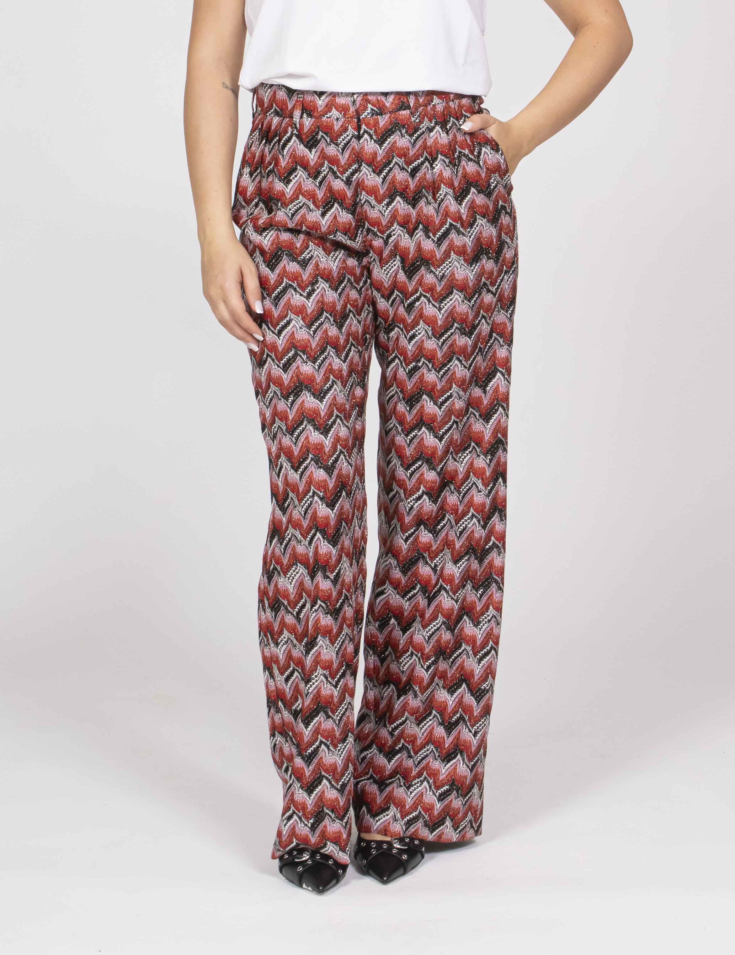 Missoni Pantaloni S4175 RED BLACK