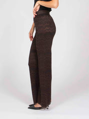 Missoni Pantaloni S80E1 SOLID COLOR BROWN