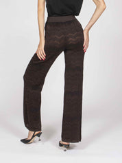 Missoni Pantaloni S80E1 SOLID COLOR BROWN