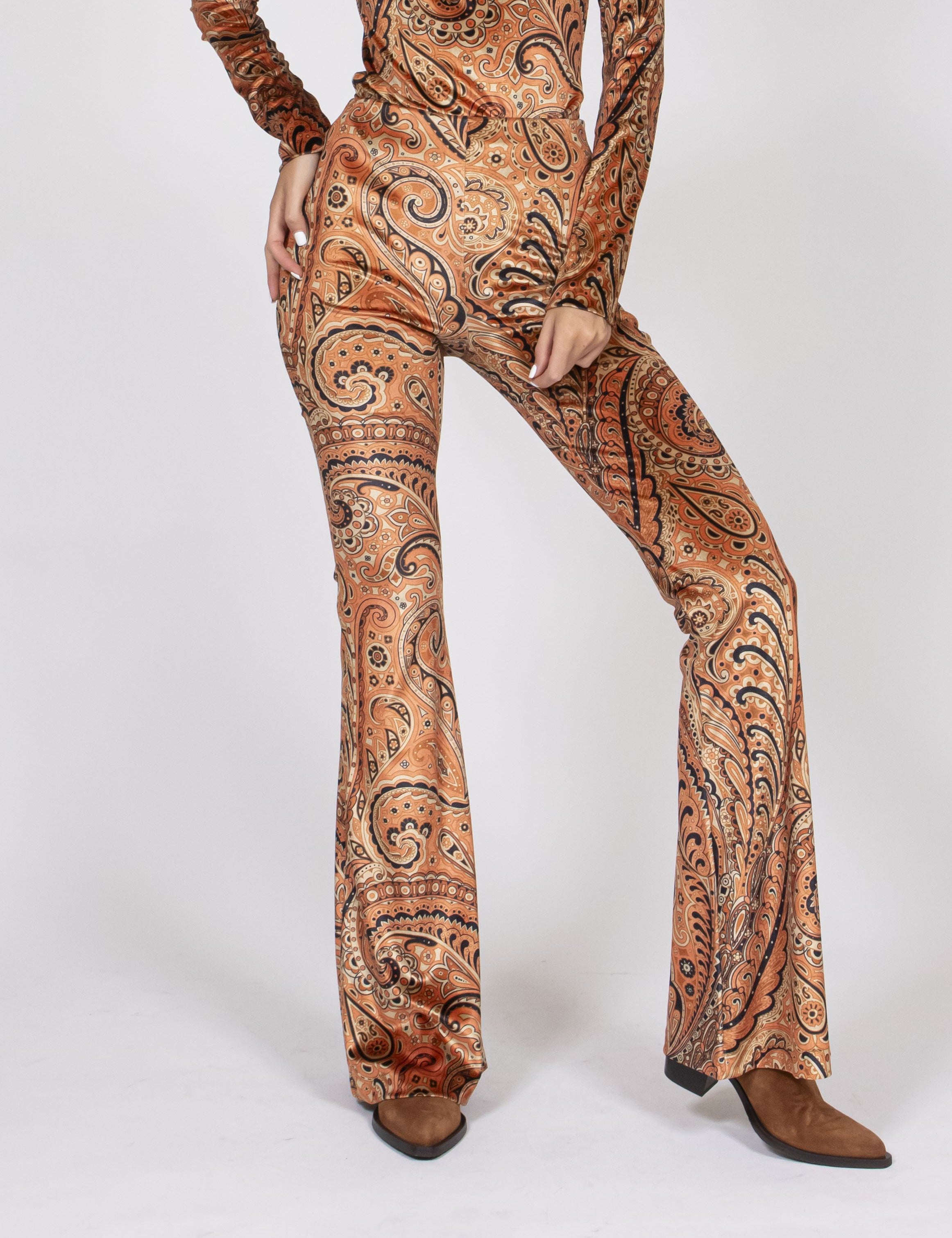 Etro Pantaloni X0822 FANTASIA ARANCIONE