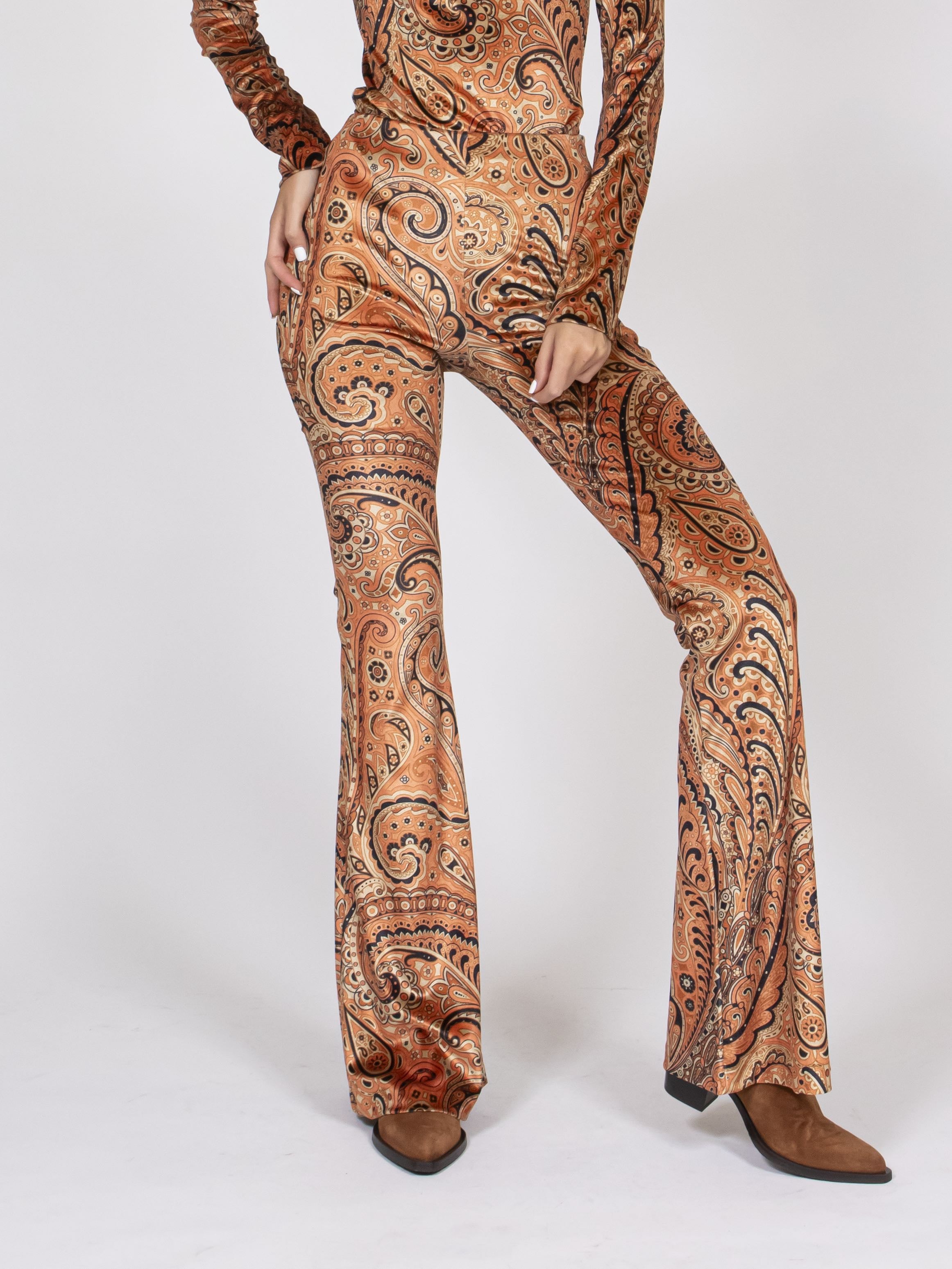 Etro Pantaloni X0822 FANTASIA ARANCIONE