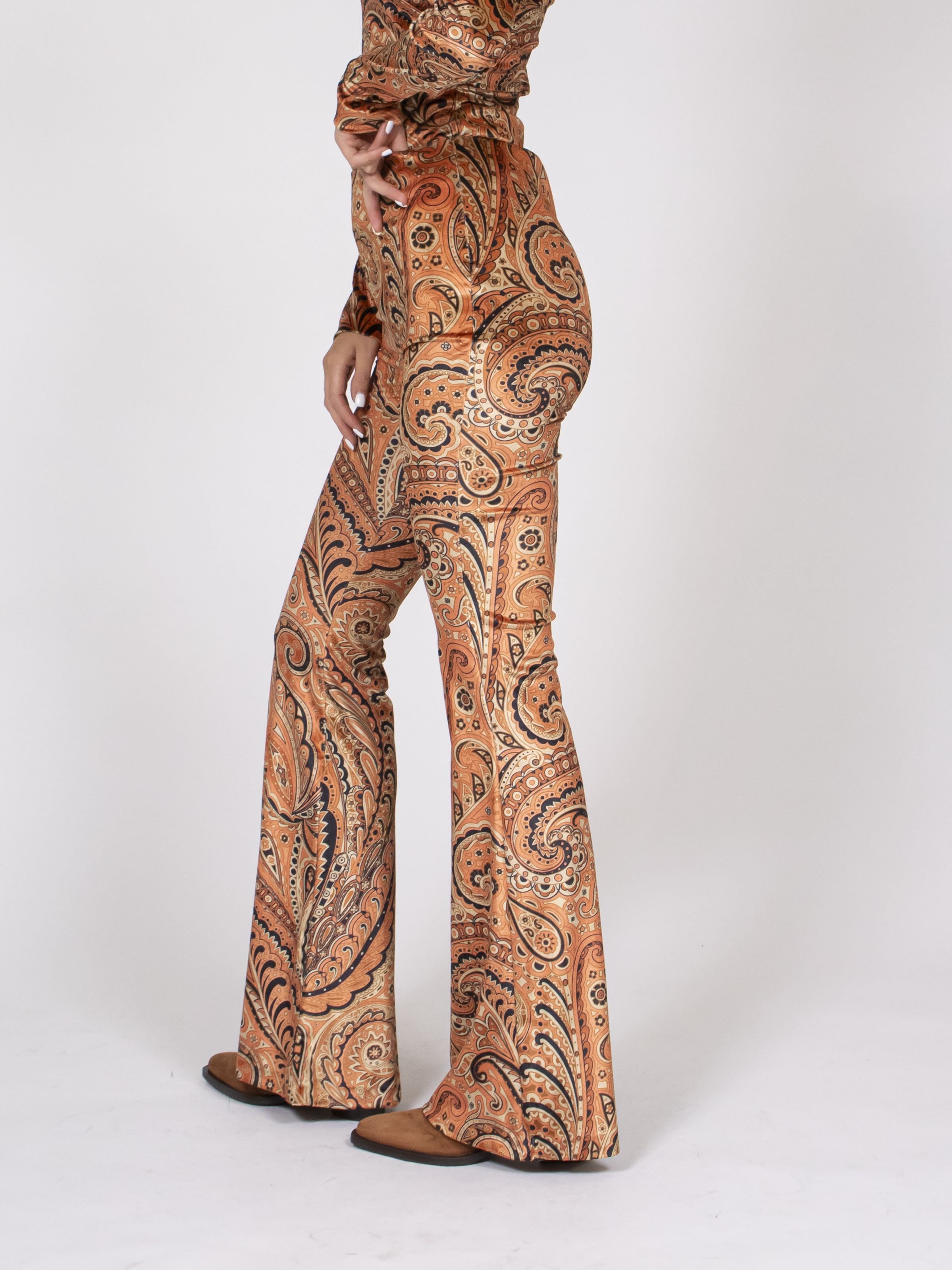 Etro Pantaloni X0822 FANTASIA ARANCIONE