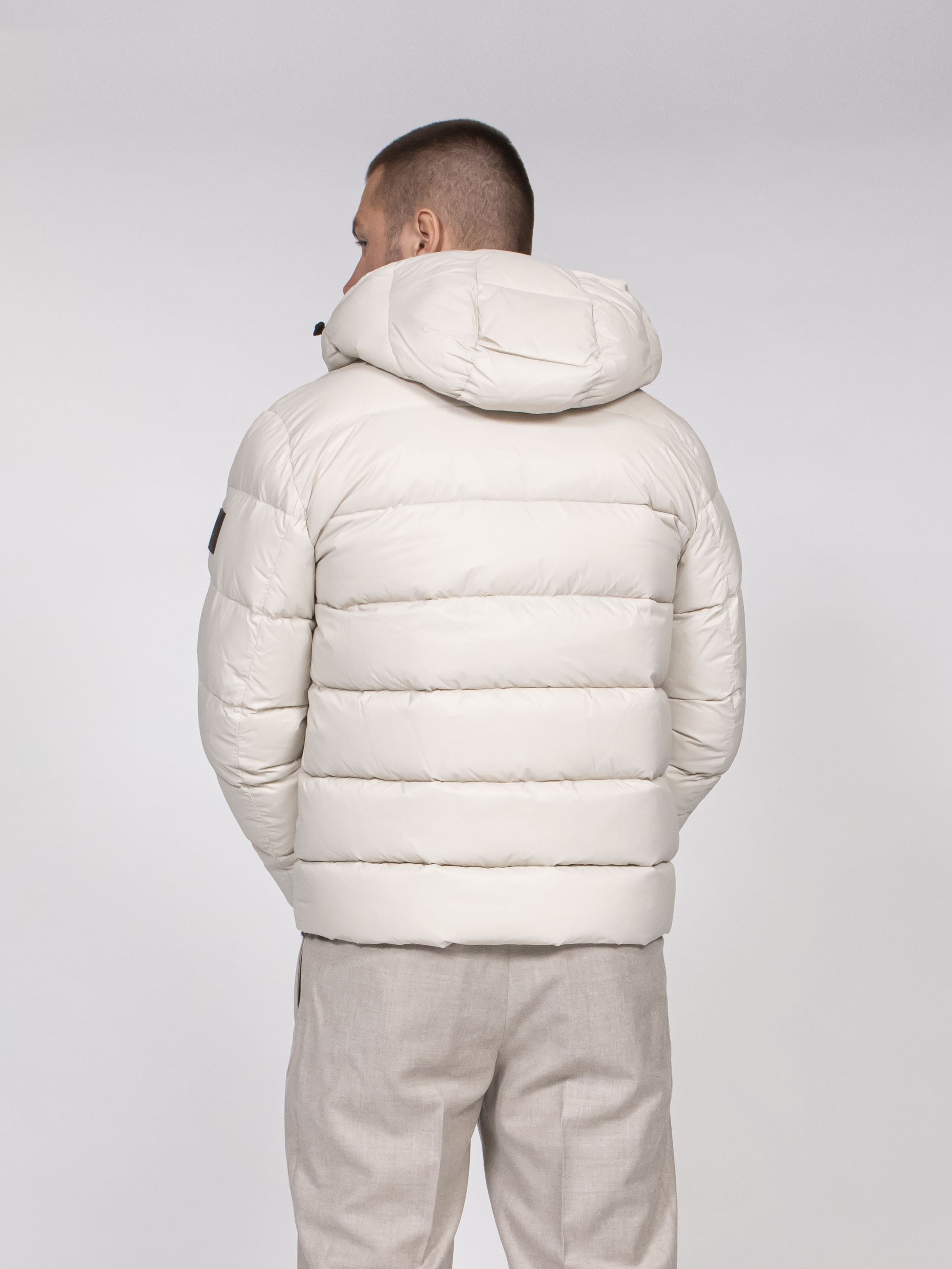Fay Piumino con Cappuccio B004 NEVE