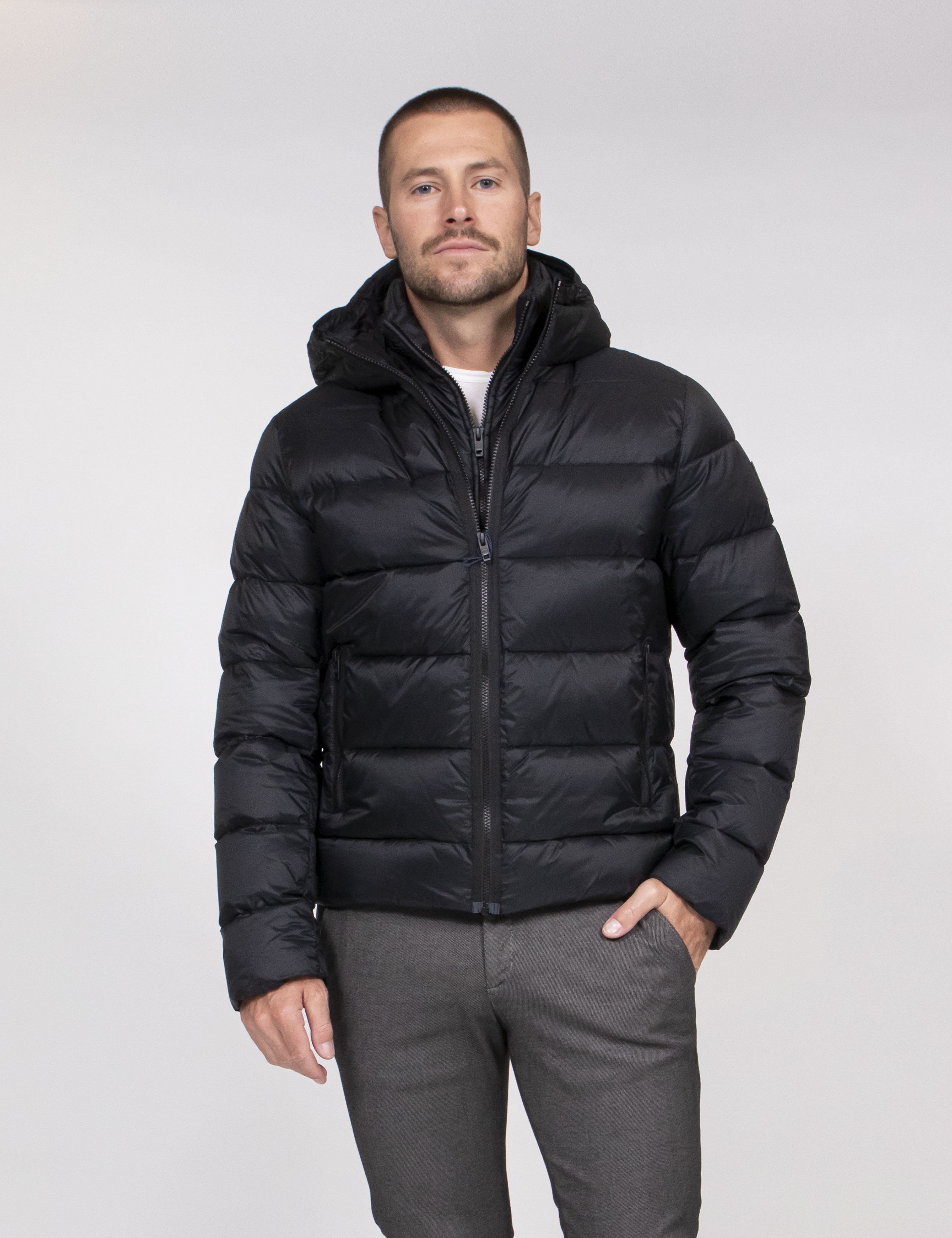 Fay Piumino con Cappuccio B999 NERO