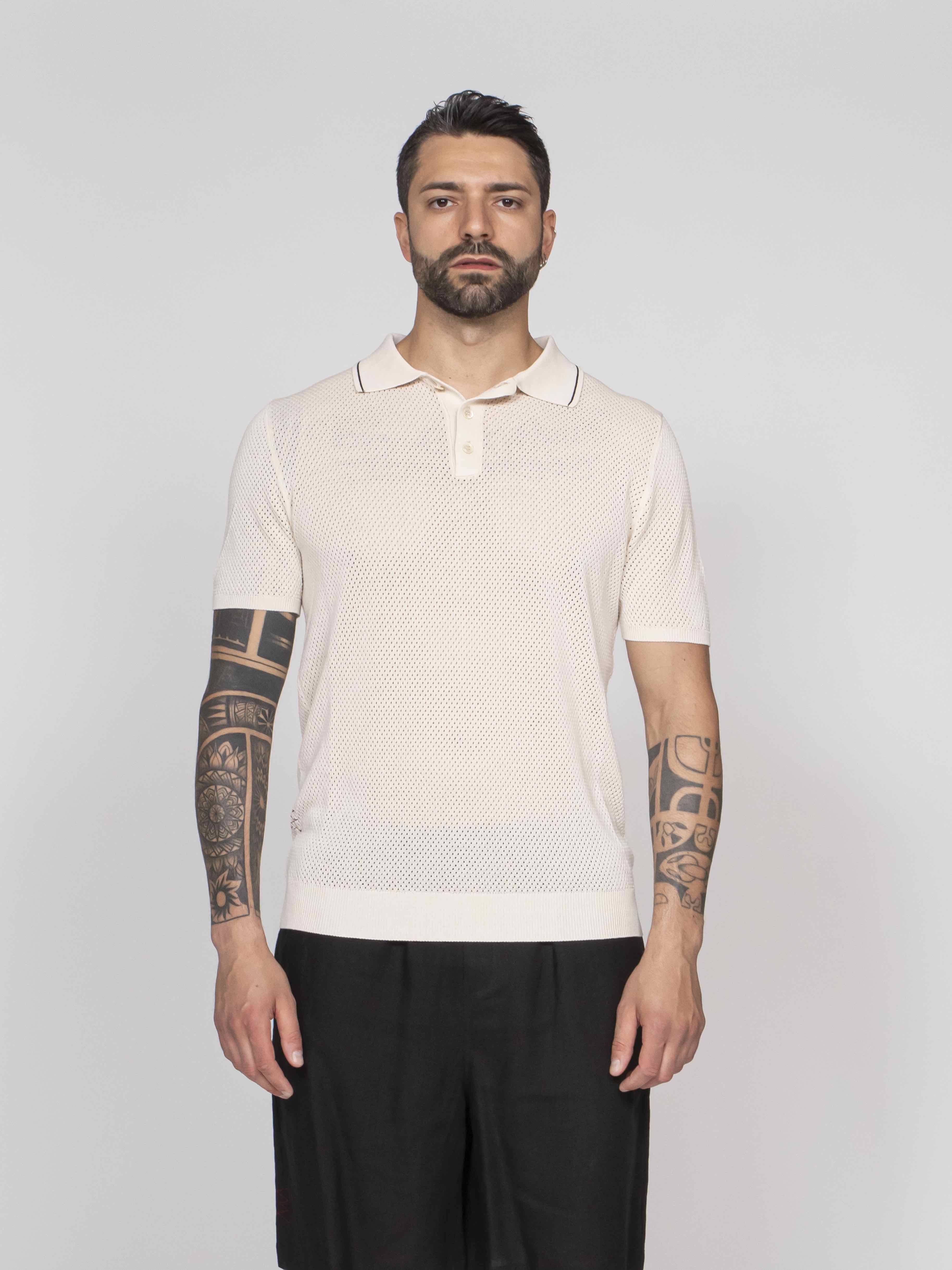 Amaranto Polo ABV 437 GESSO/NERO