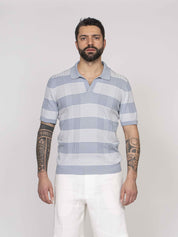 Mauro Ottaviani Polo Buttonless ZR249 AZZURRO