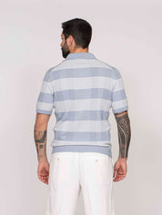 Mauro Ottaviani Polo Buttonless ZR249 AZZURRO
