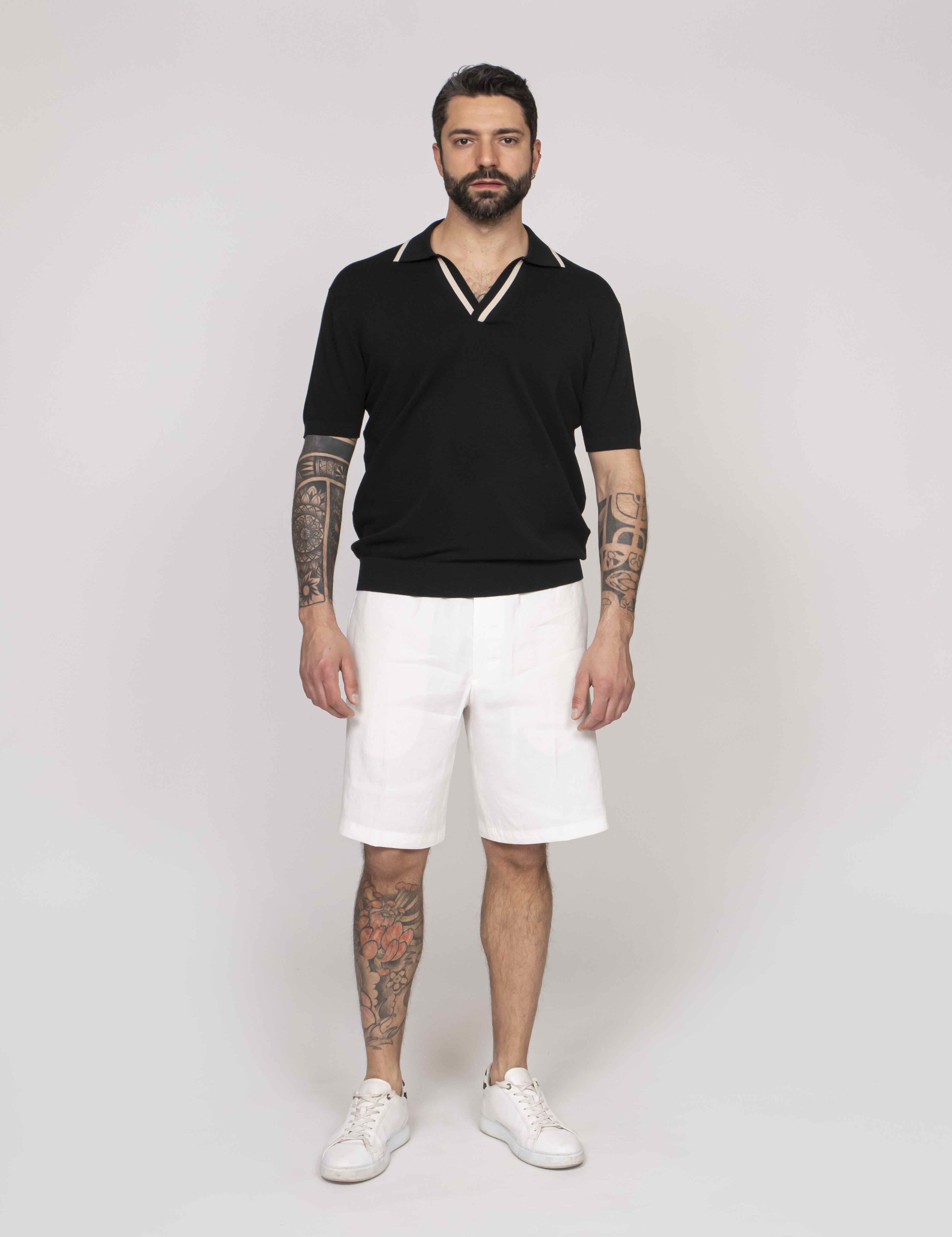 Paolo Pecora Polo In Cotone 9000 NERO