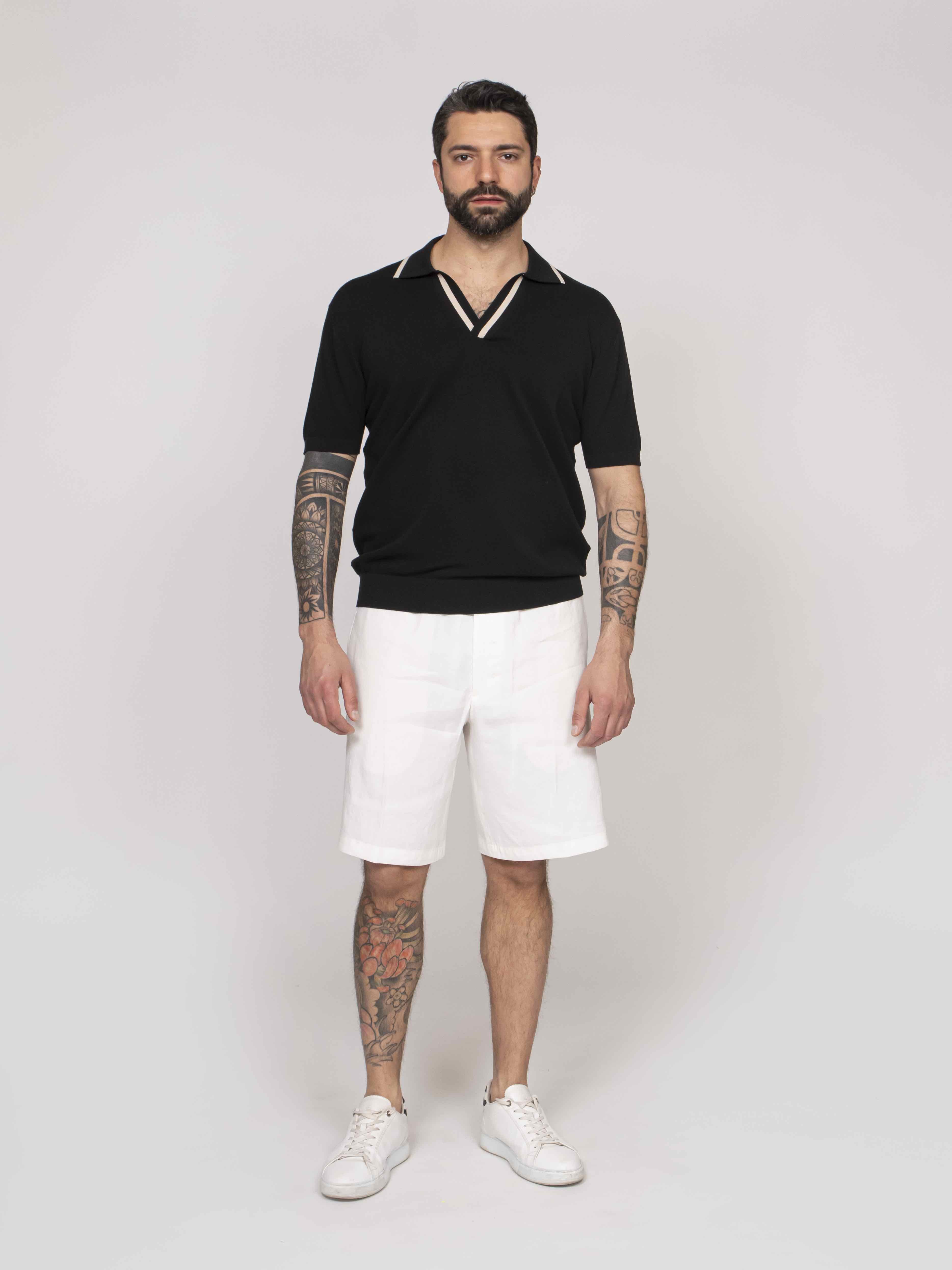Paolo Pecora Polo In Cotone 9000 NERO