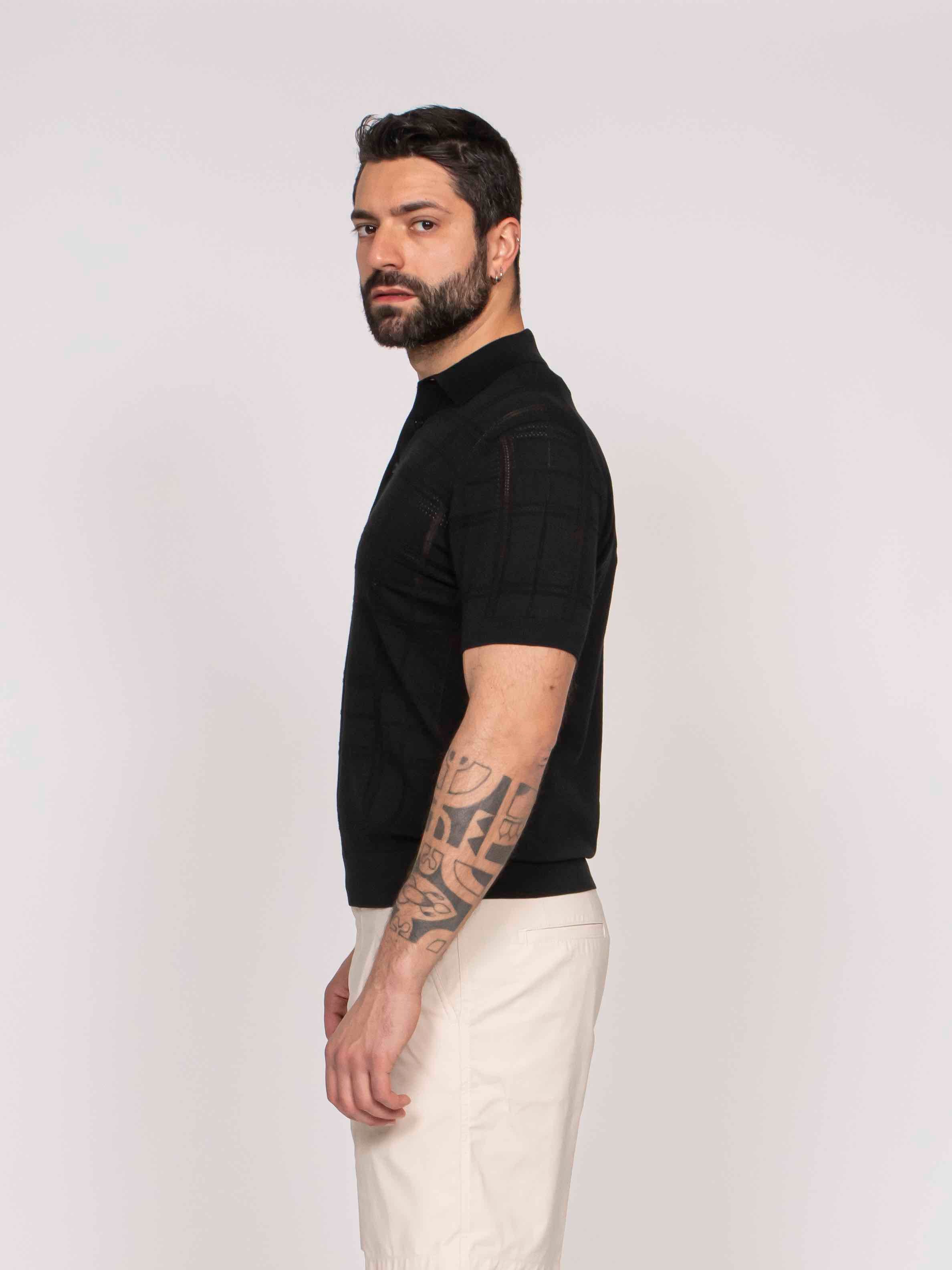 Paolo Pecora Polo In Cotone 9000 NERO