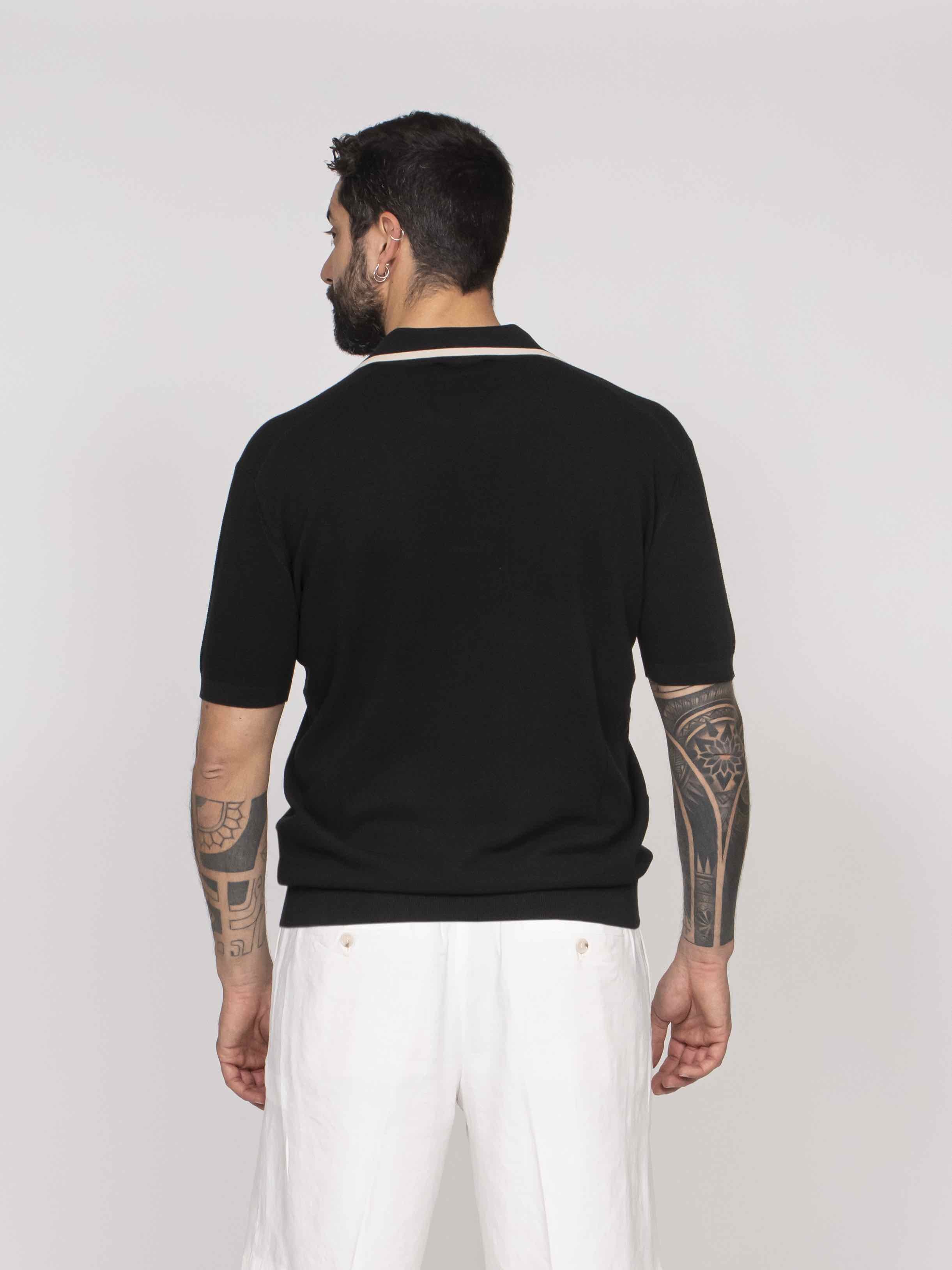 Paolo Pecora Polo In Cotone 9000 NERO